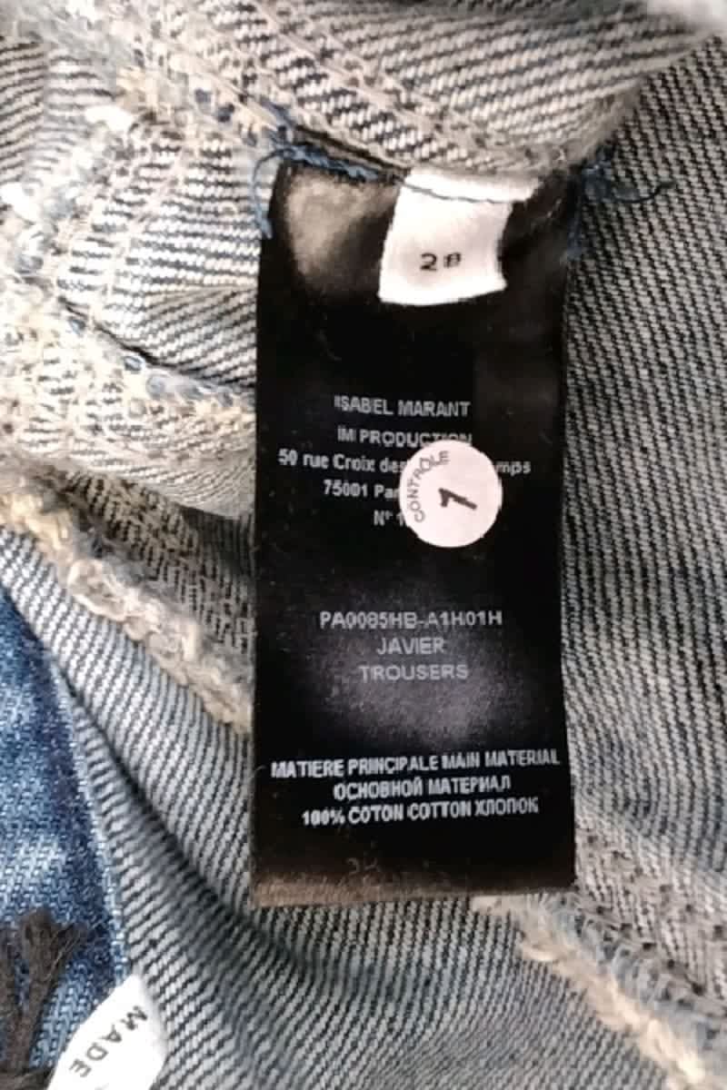 - Straight-leg jeans
- 5 pockets
- Straight cut
- Faded effect ISABEL MARANT - Seconde Main Blue