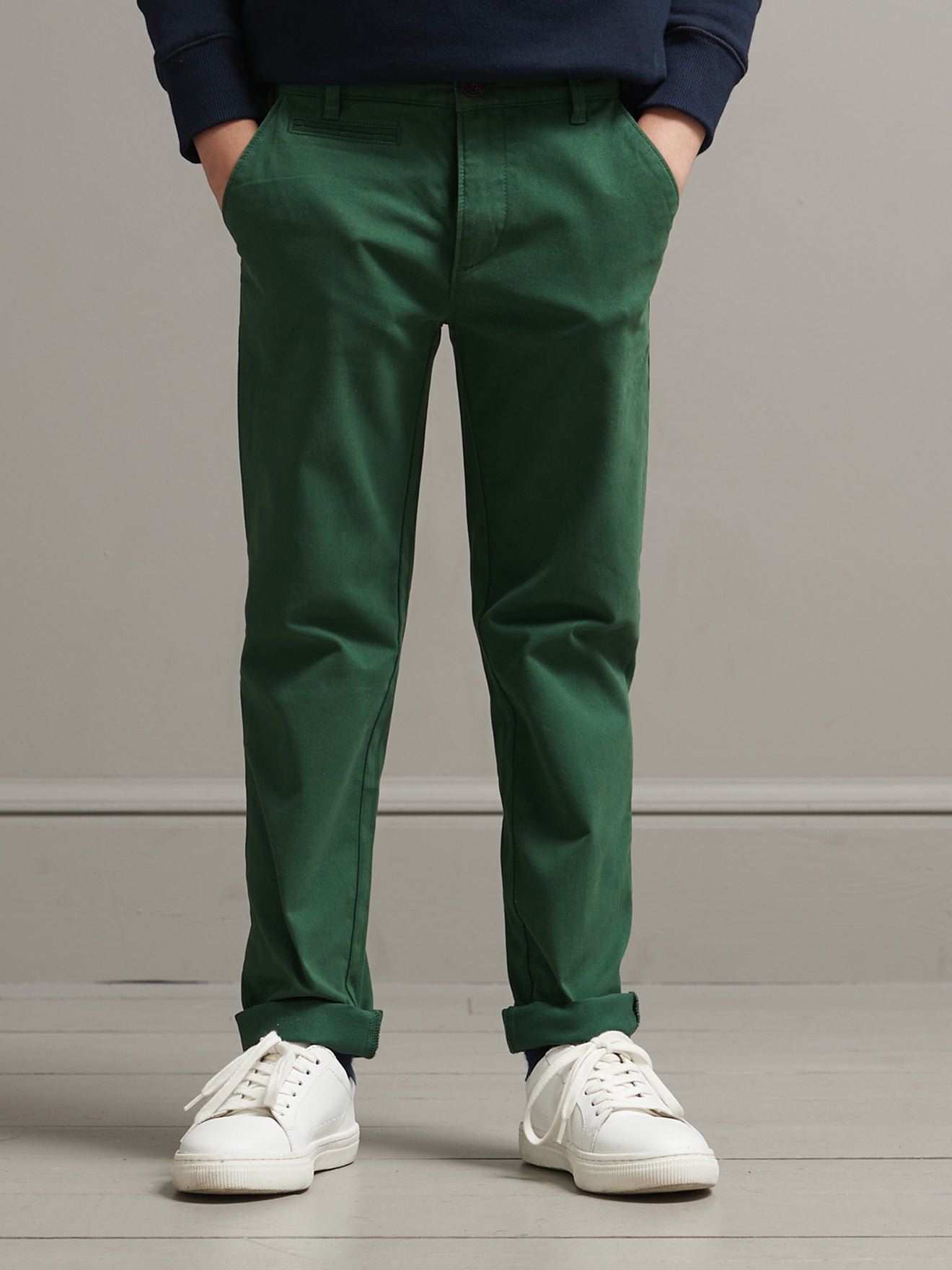 Chino trousers CYRILLUS Green