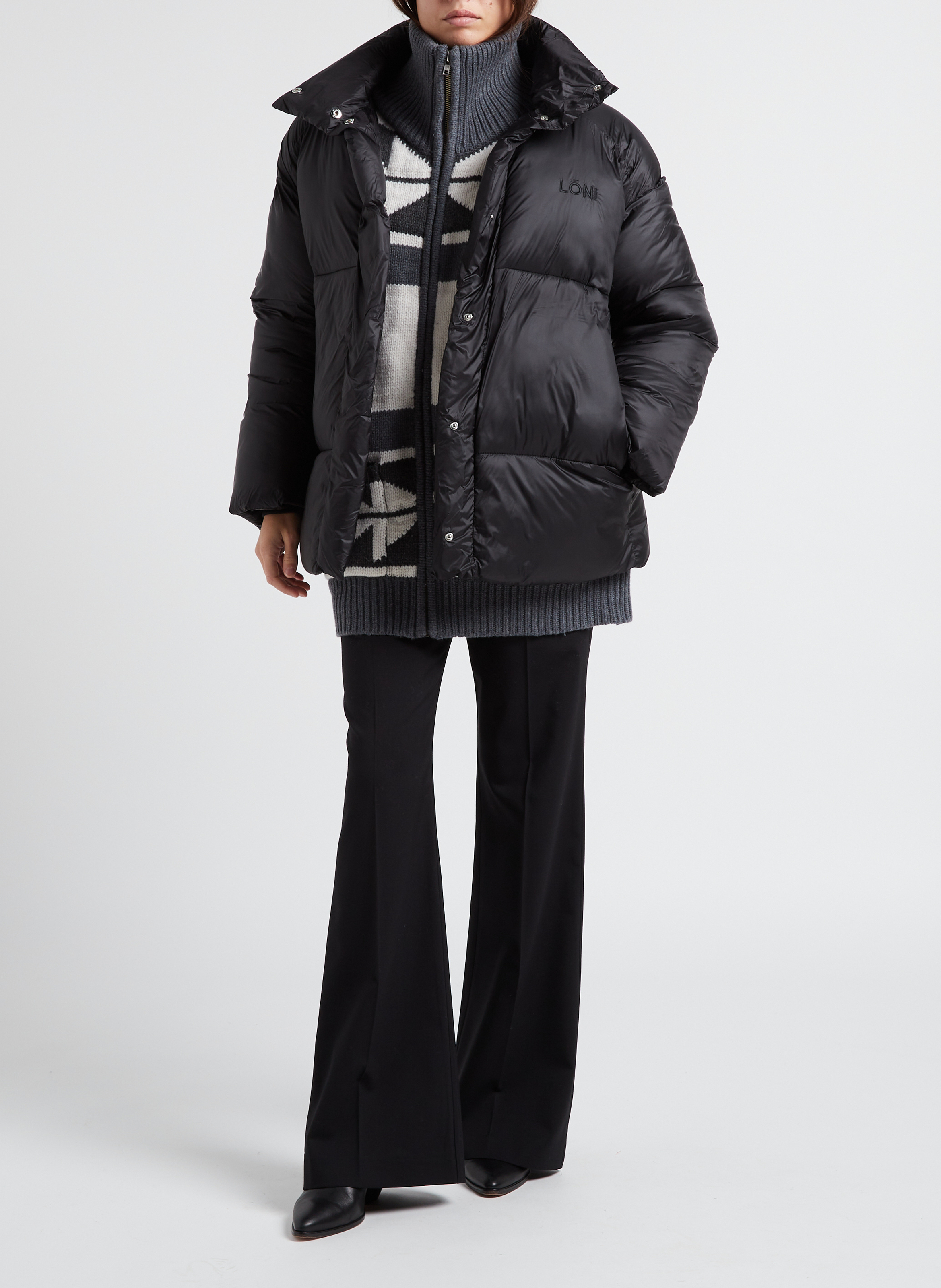 Steppjacke mit Stehkragen MARGAUX LONNBERG Schwarz