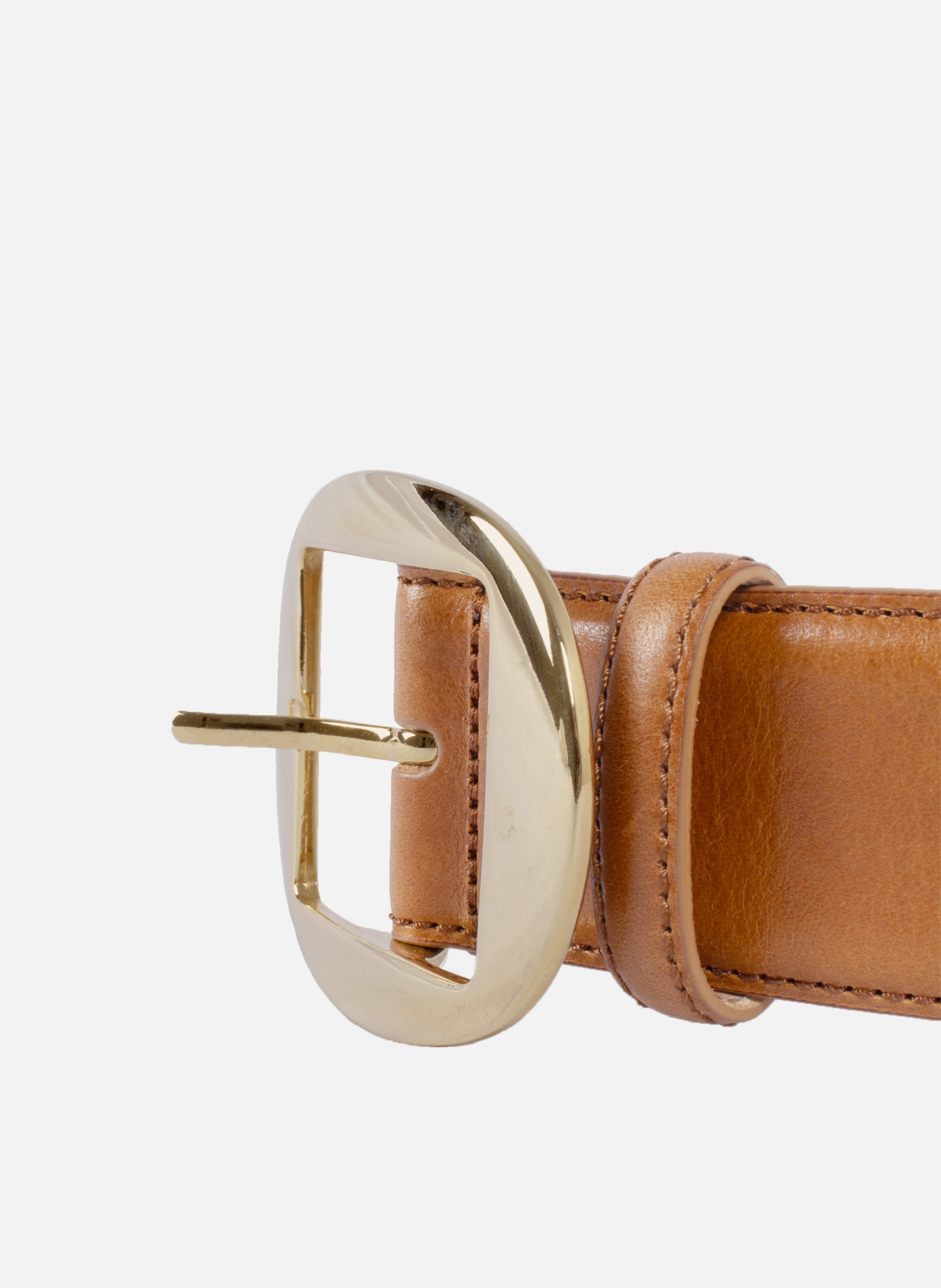 <b>Smooth Leather Camel Louise Belt</b> JULES & JENN Brown
