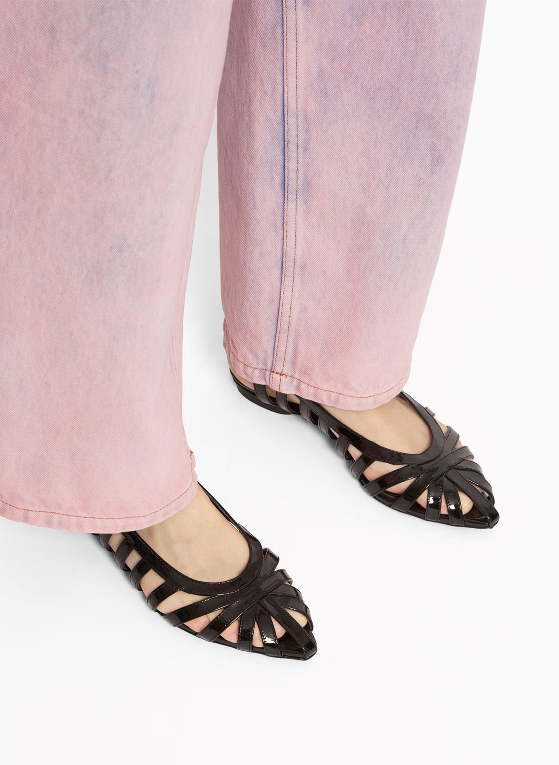 Jean taille haute délavé ROSEANNA Rose