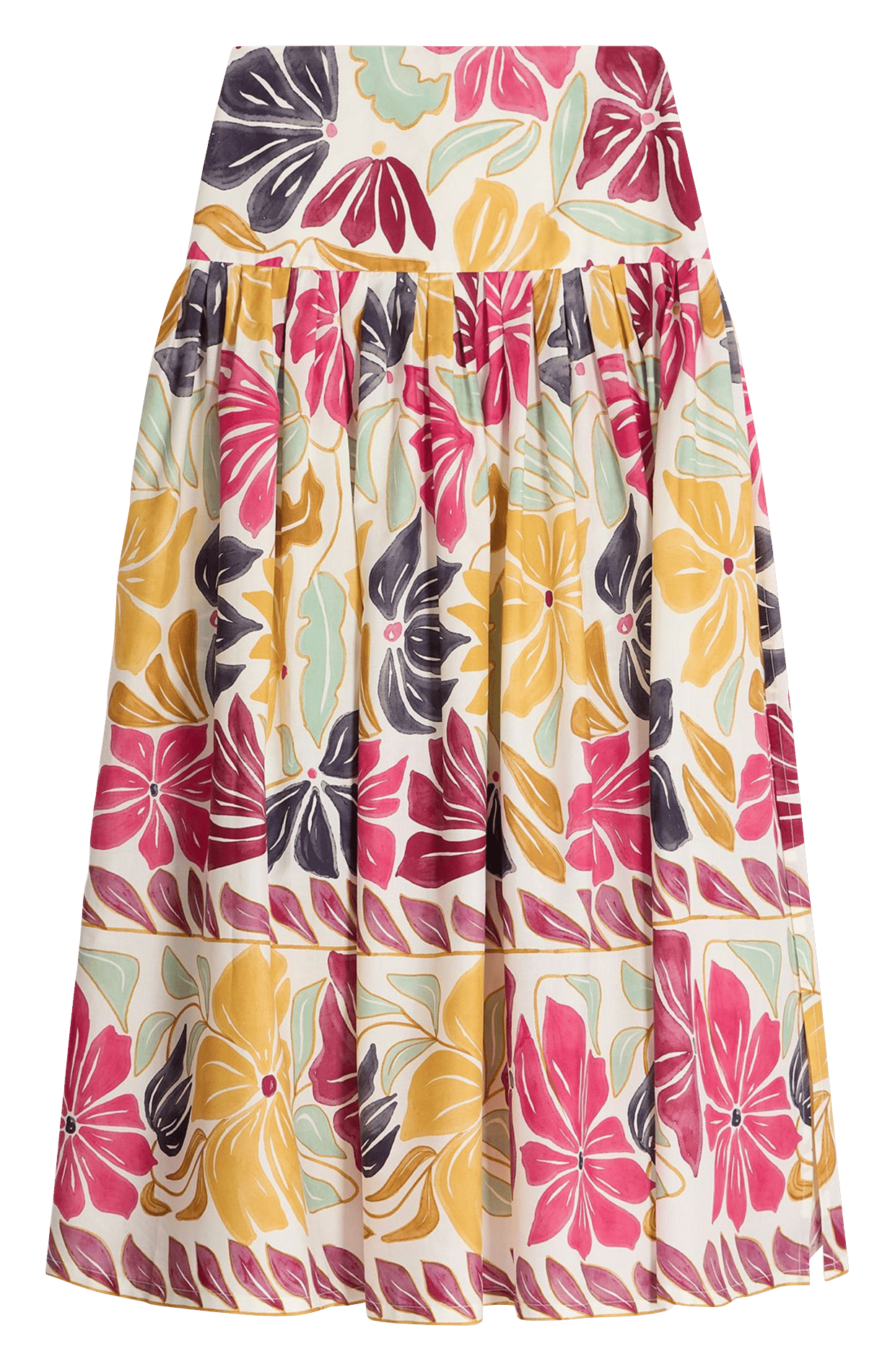 Jupe longue ample à motif floral VANESSA BRUNO Multicolore