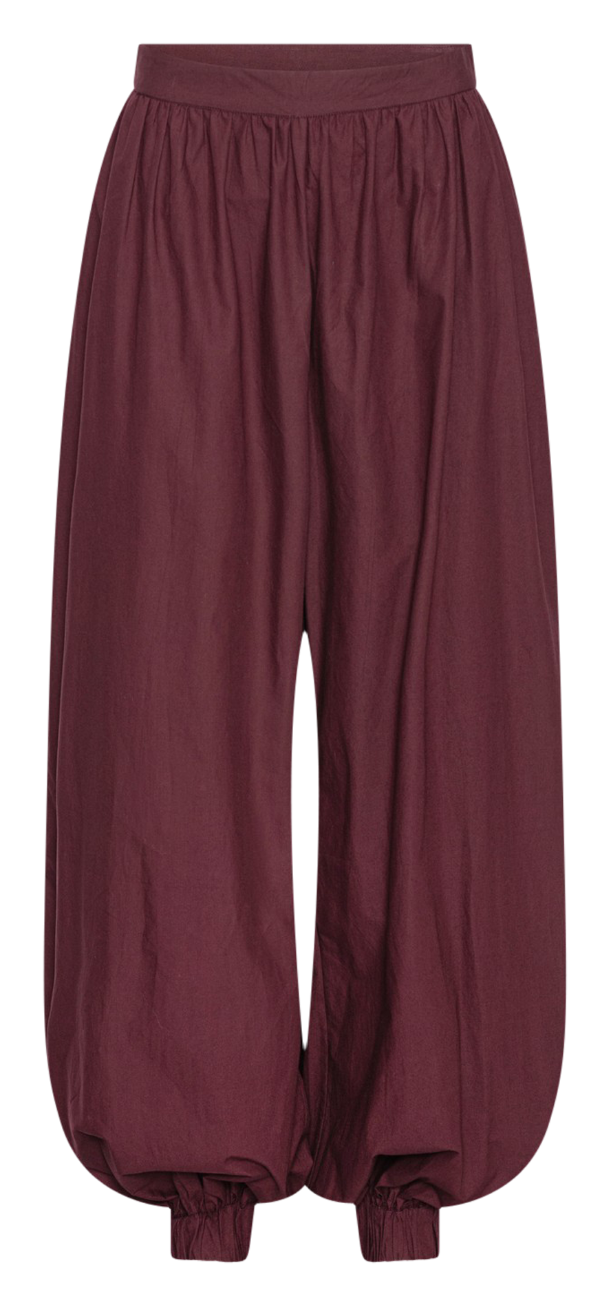 Wijde broek van biokatoen ROTATE Bruin