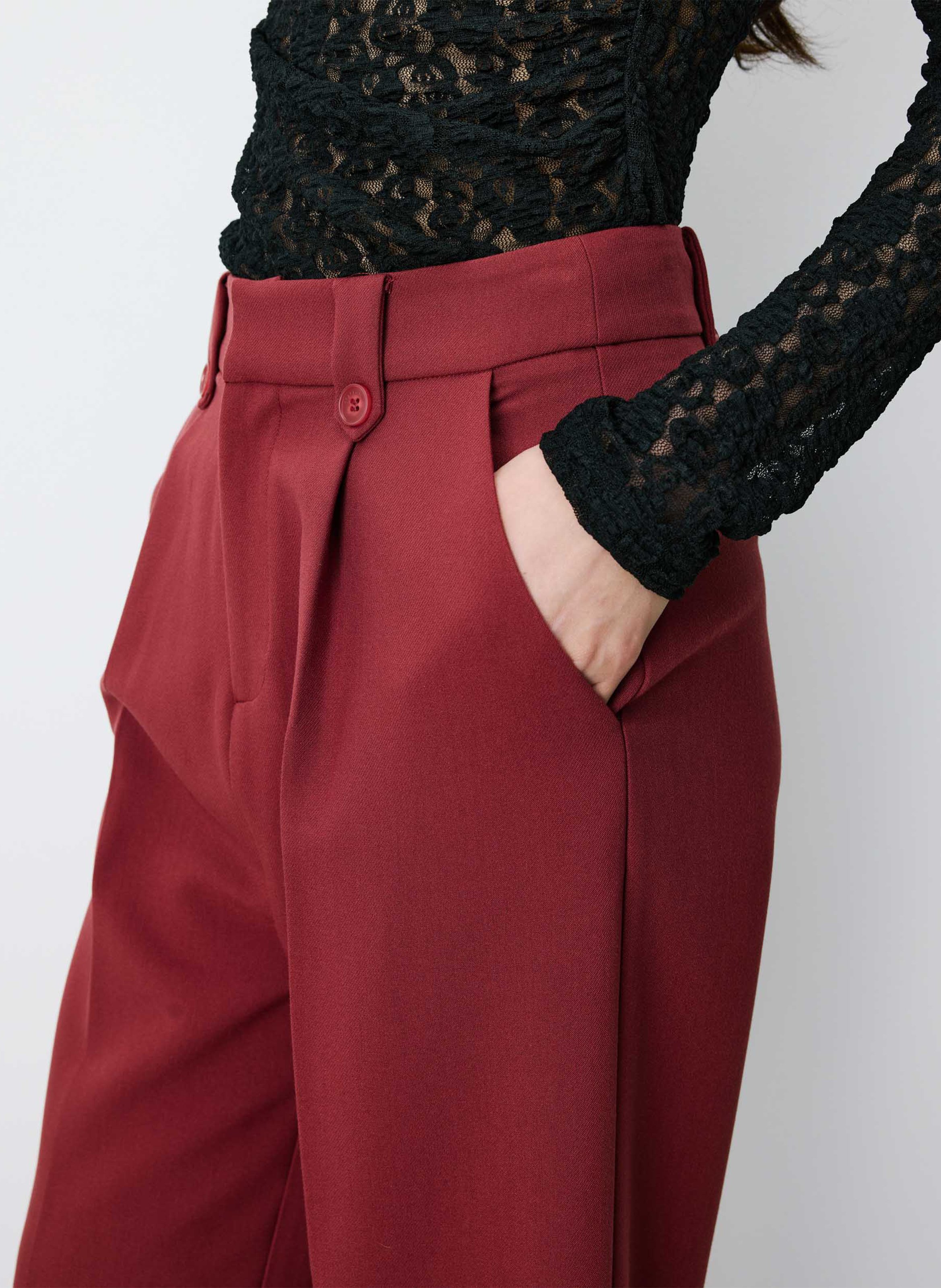 Rechte pantalon voor dameskostuum GRACE ET MILA Oranje