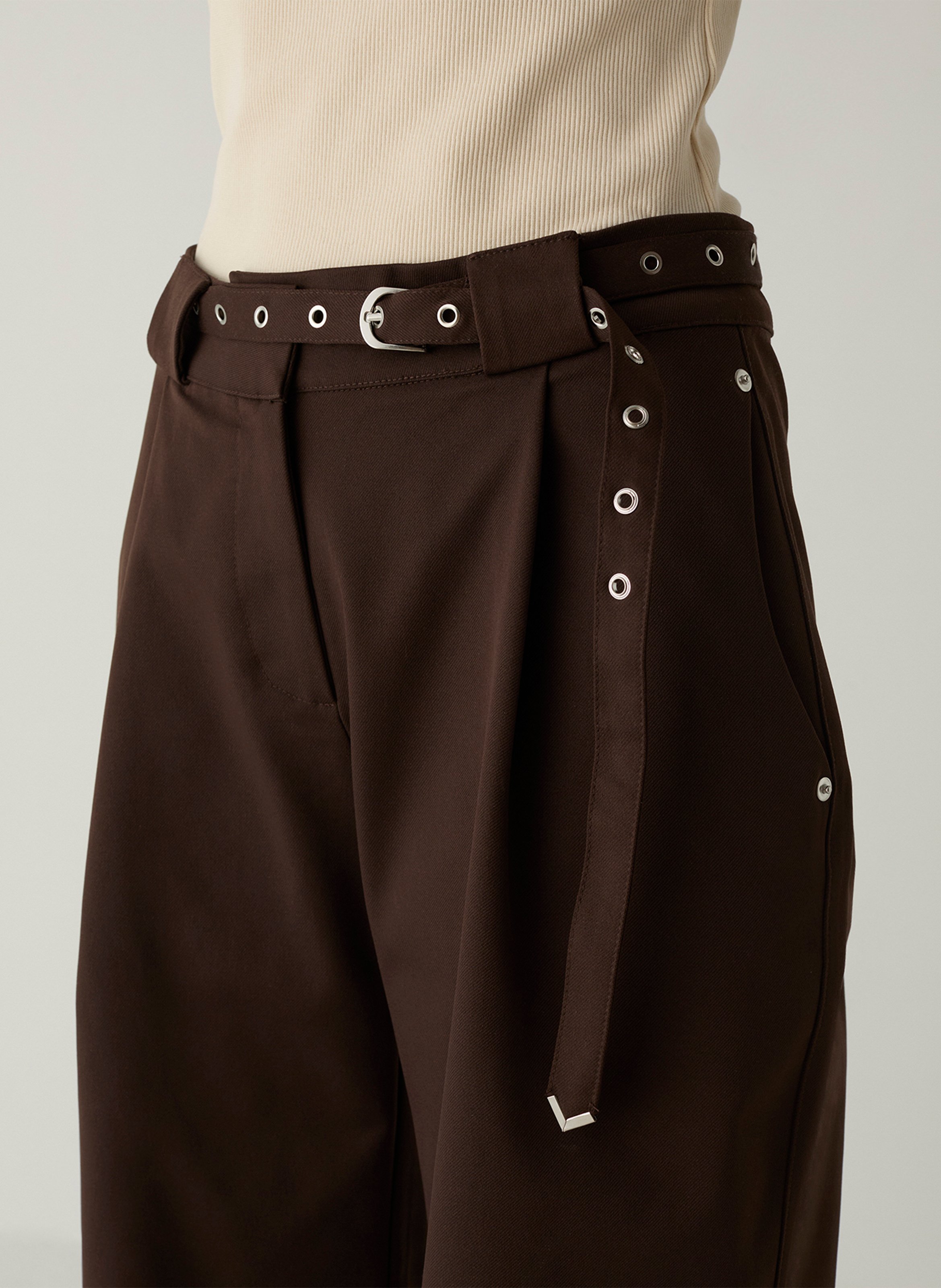 Wide-leg pants LAAGAM Brown