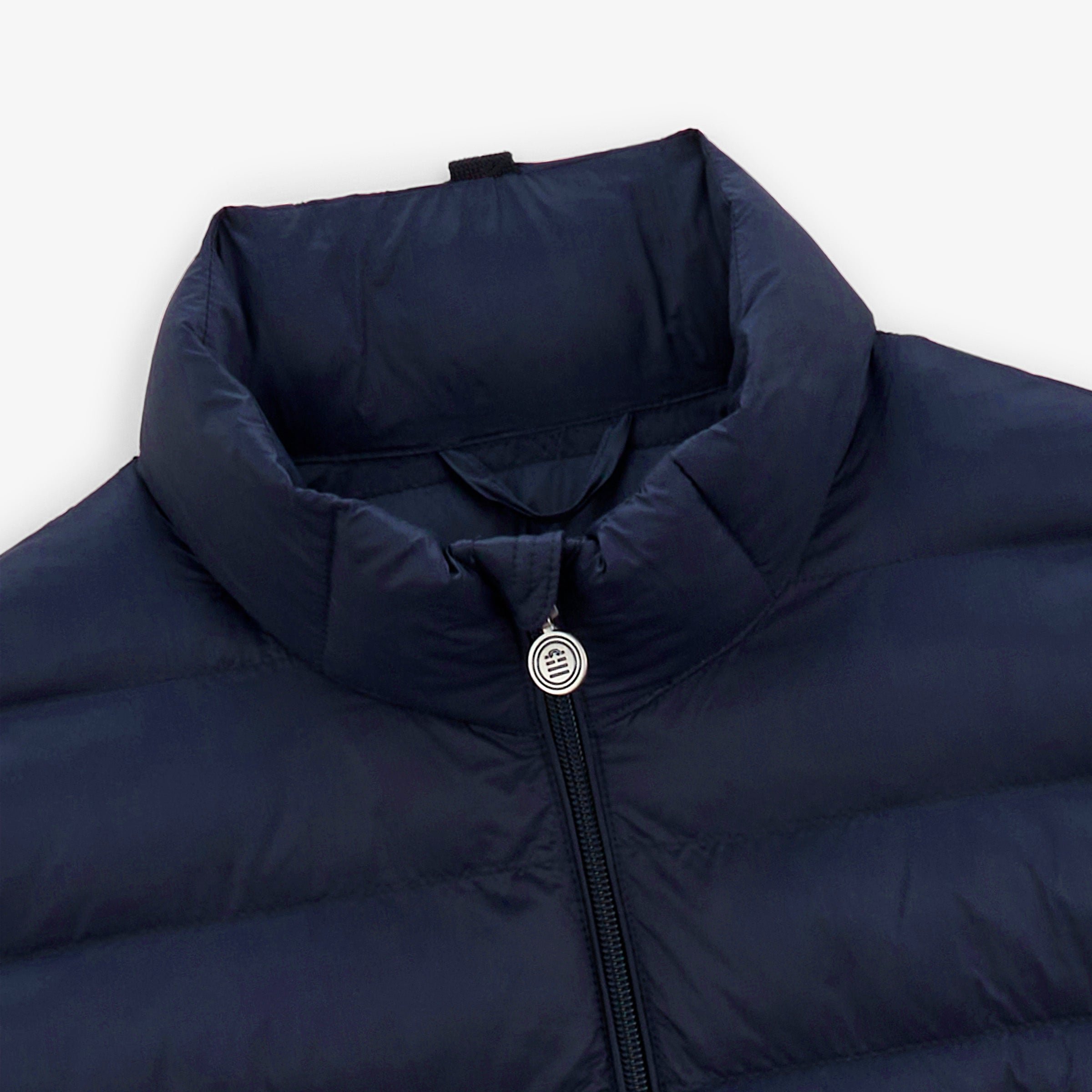 Navy blue sleeveless puffer jacket SERGE BLANCO Blue