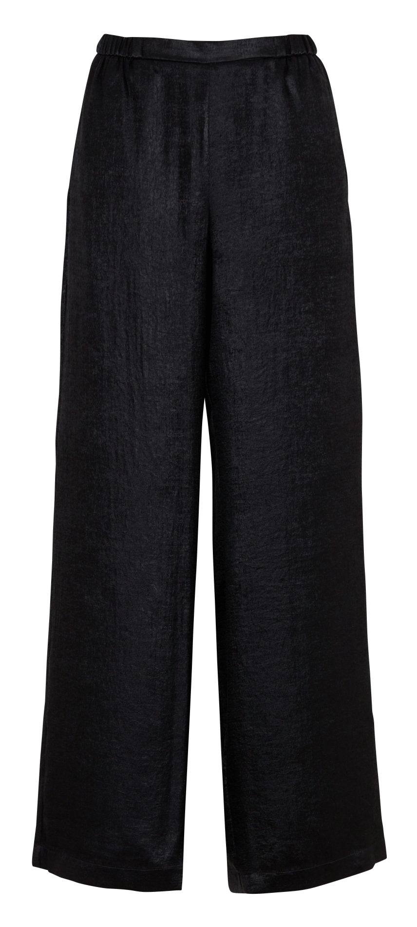 Breite Baccarat Hose aus laminiertem Stoff MOMONI Schwarz