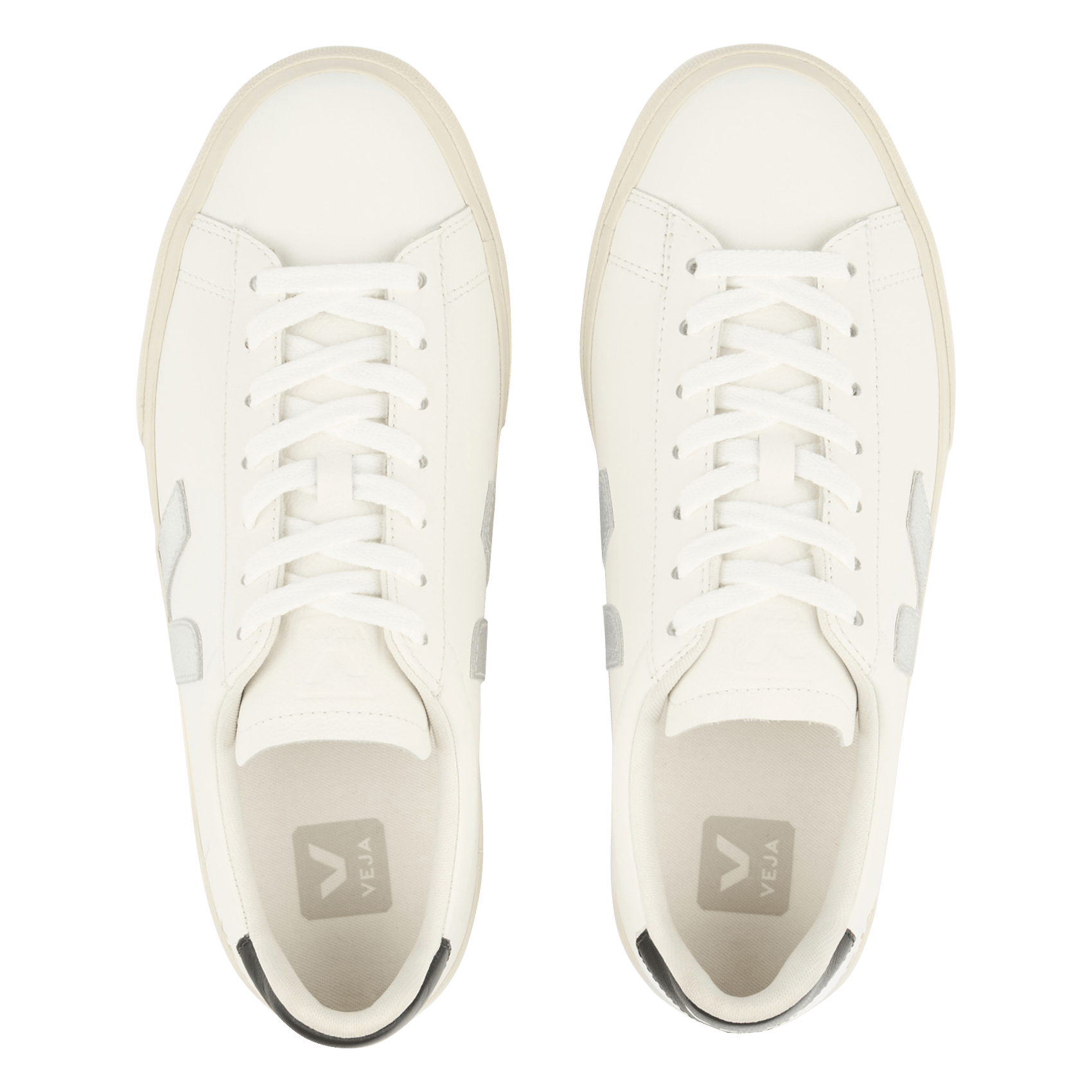 Niedrige Sneaker im Material-Mix VEJA Weiss