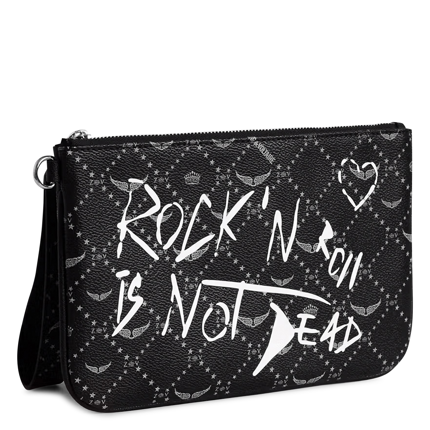 Pochette zippée à motifs ZADIG&VOLTAIRE Noir