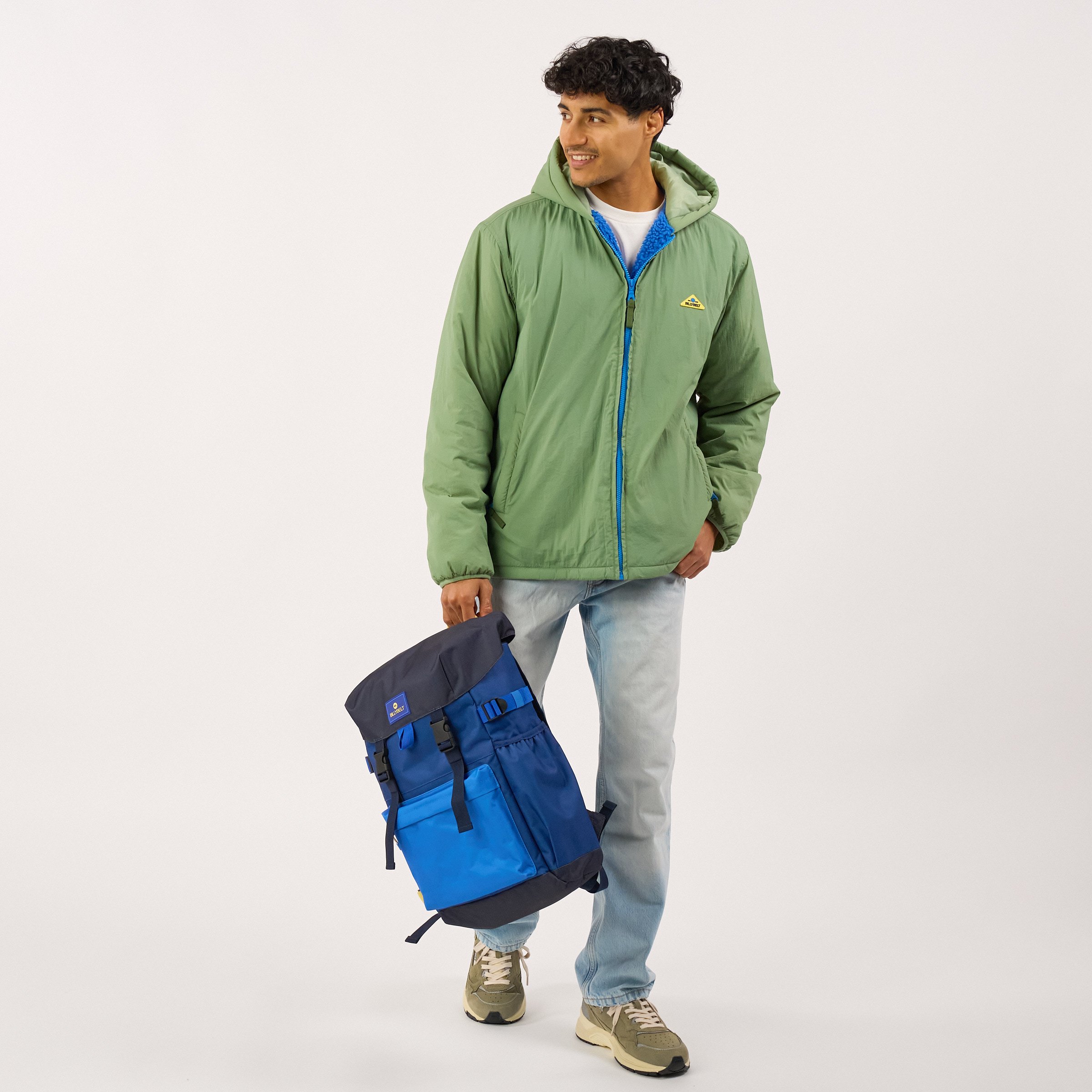 Recycled polyester backpack | Blue BILLYBELT Men
