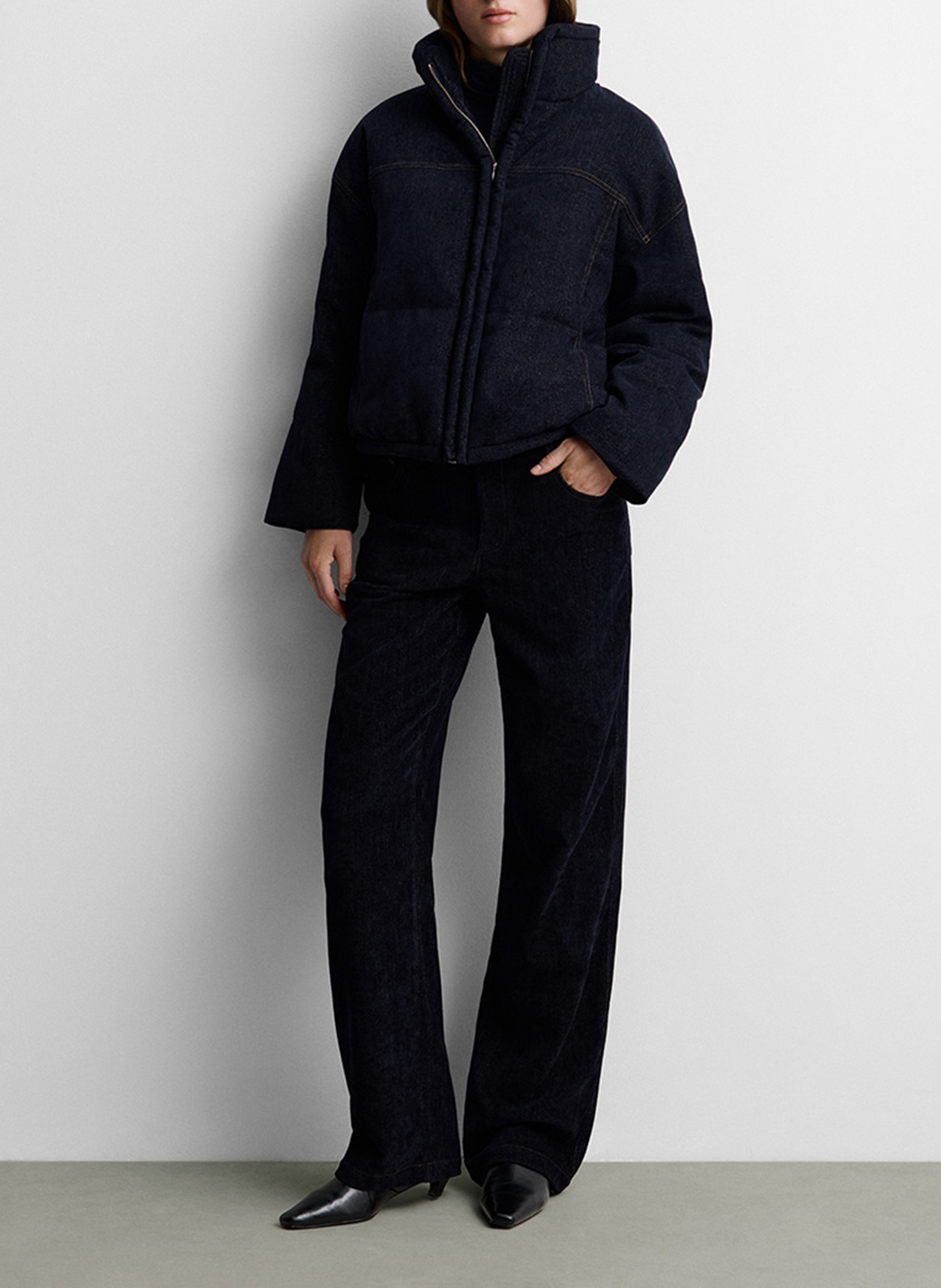 High Waist Straight Cut Jeans SIMORRA Blau