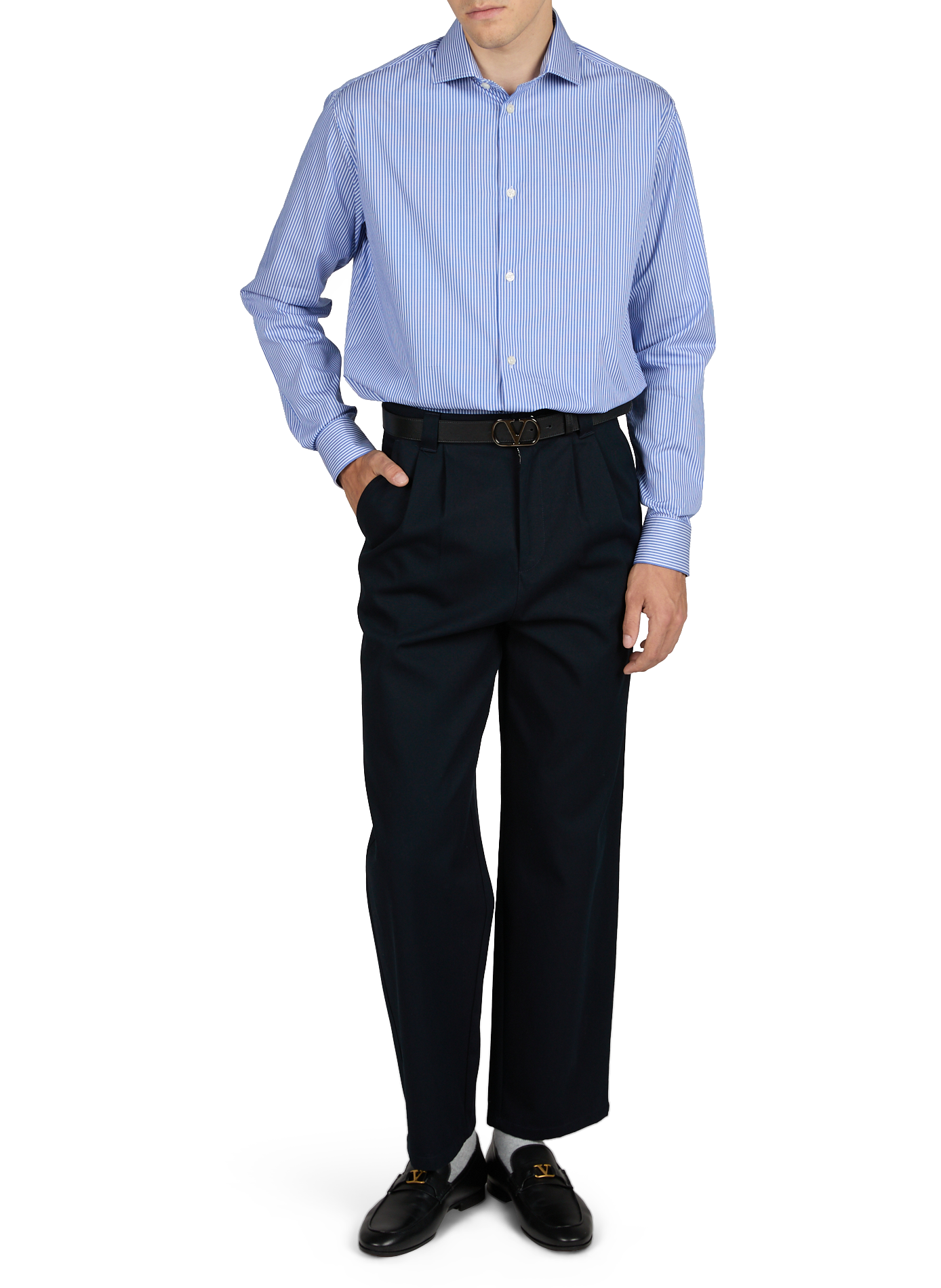 Straight iyu-d cotton shirt iyu-d AU PRINTEMPS PARIS Blue
