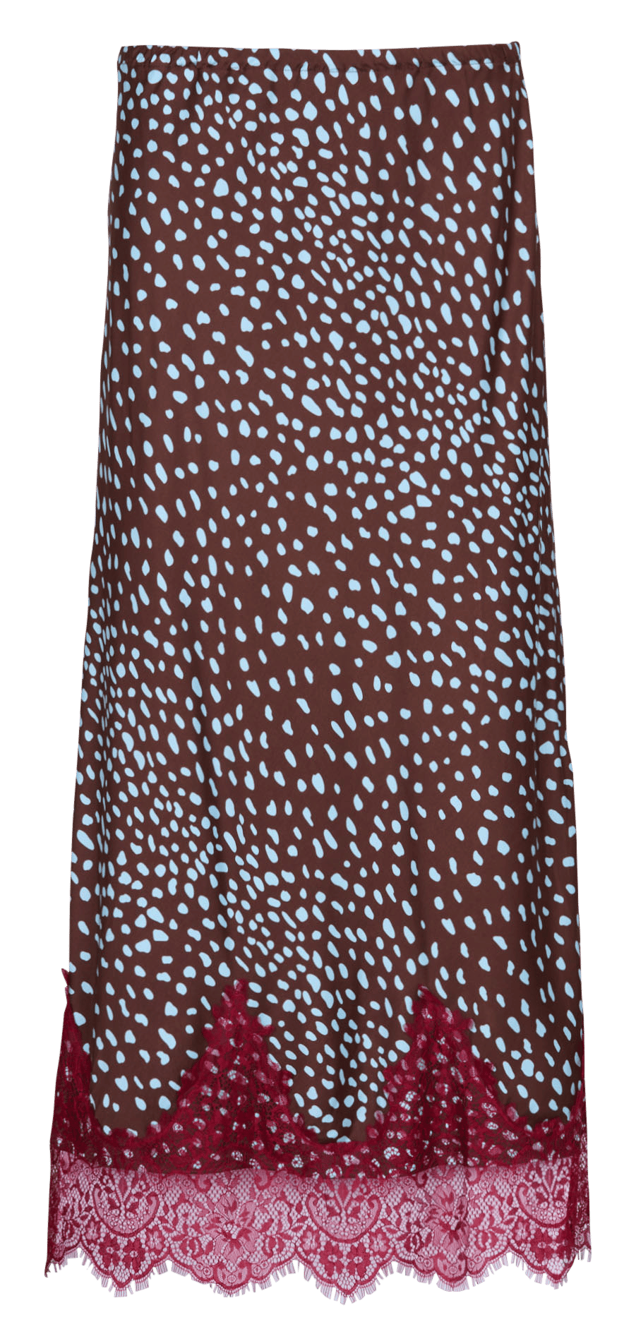Gerade geschnittener Maxirock mit Print NEVER FULLY DRESSED Braun