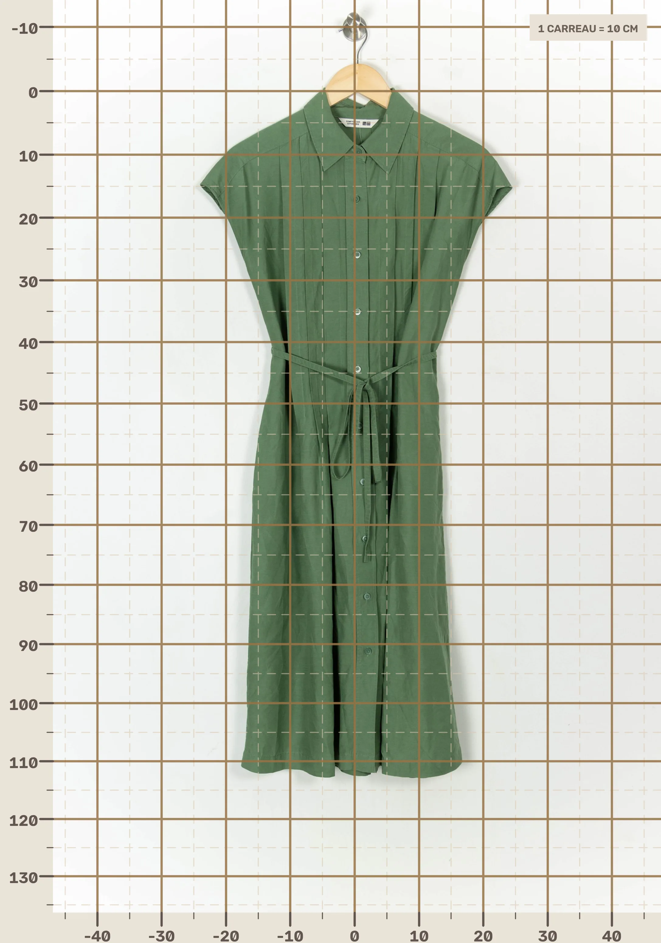 Robe courte & midi COMPTOIR DES COTONNIERS - Seconde main Vert