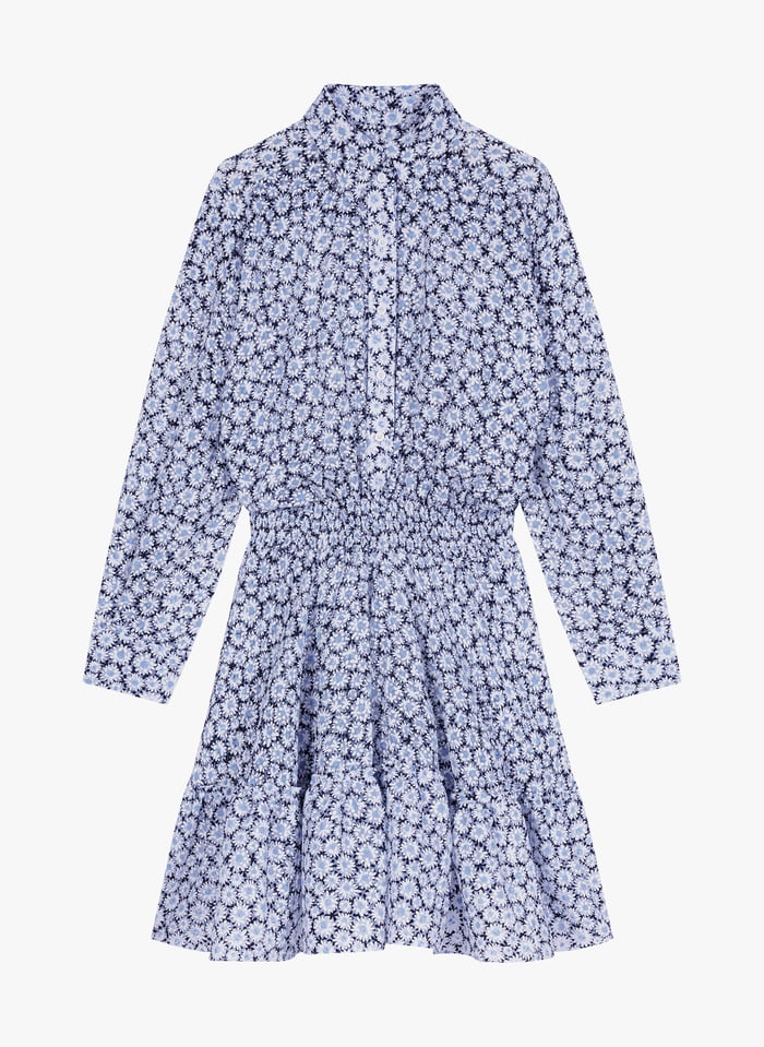 Maje floral print shirt dress hotsell