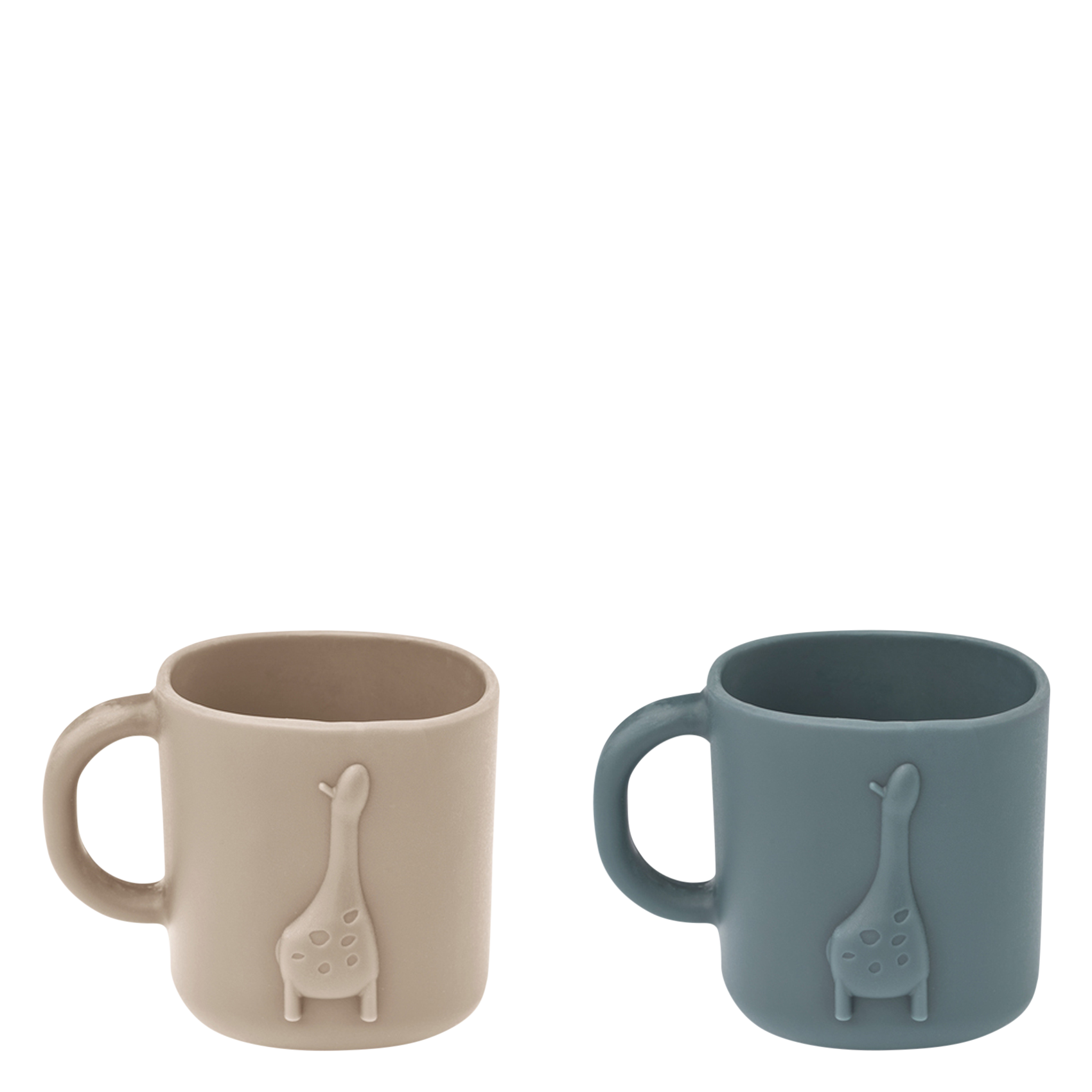 Tasse en silicone avec motif 3D ludique Bleu