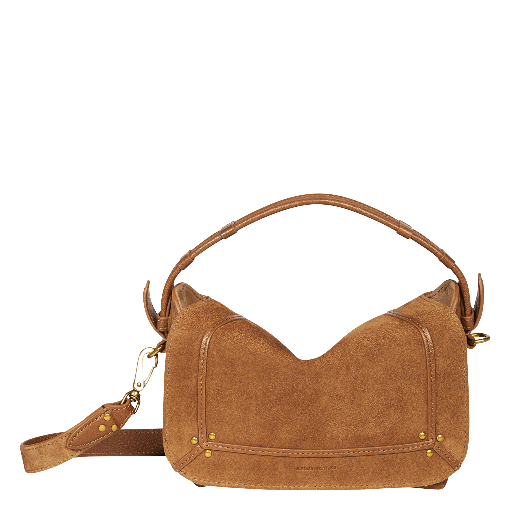 Leather shoulder bag JEROME DREYFUSS Brown