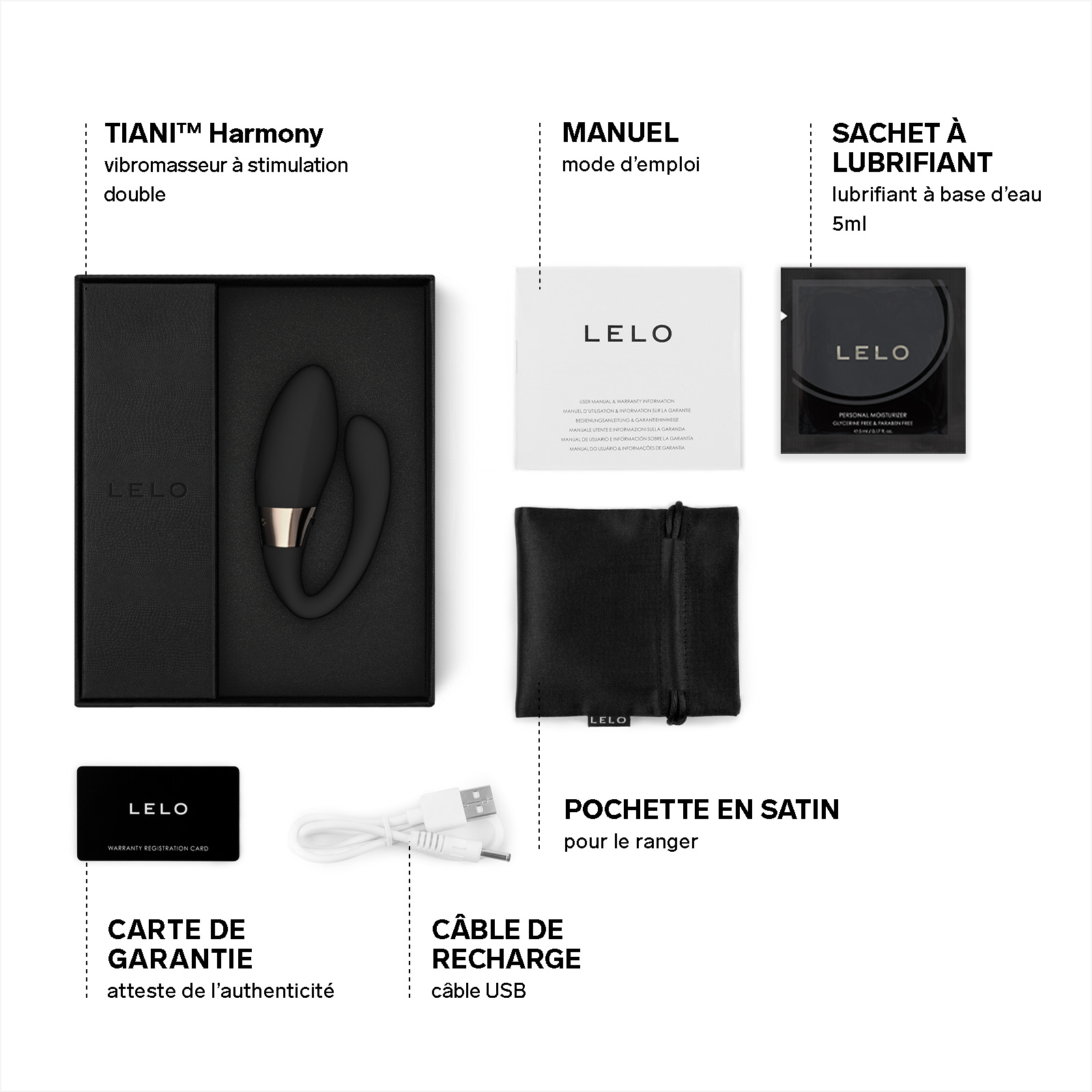 Women's sex toys for couples connected to an app LELO Noir