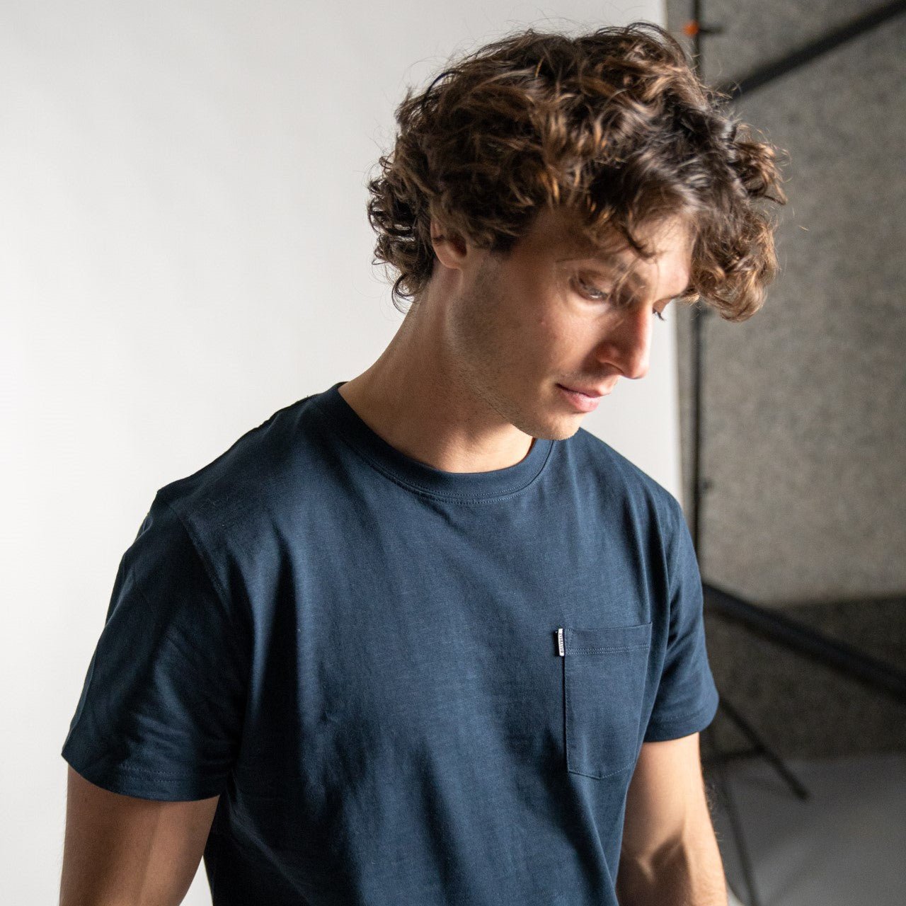 Authentic organic cotton T-shirt BILLYBELT Blue