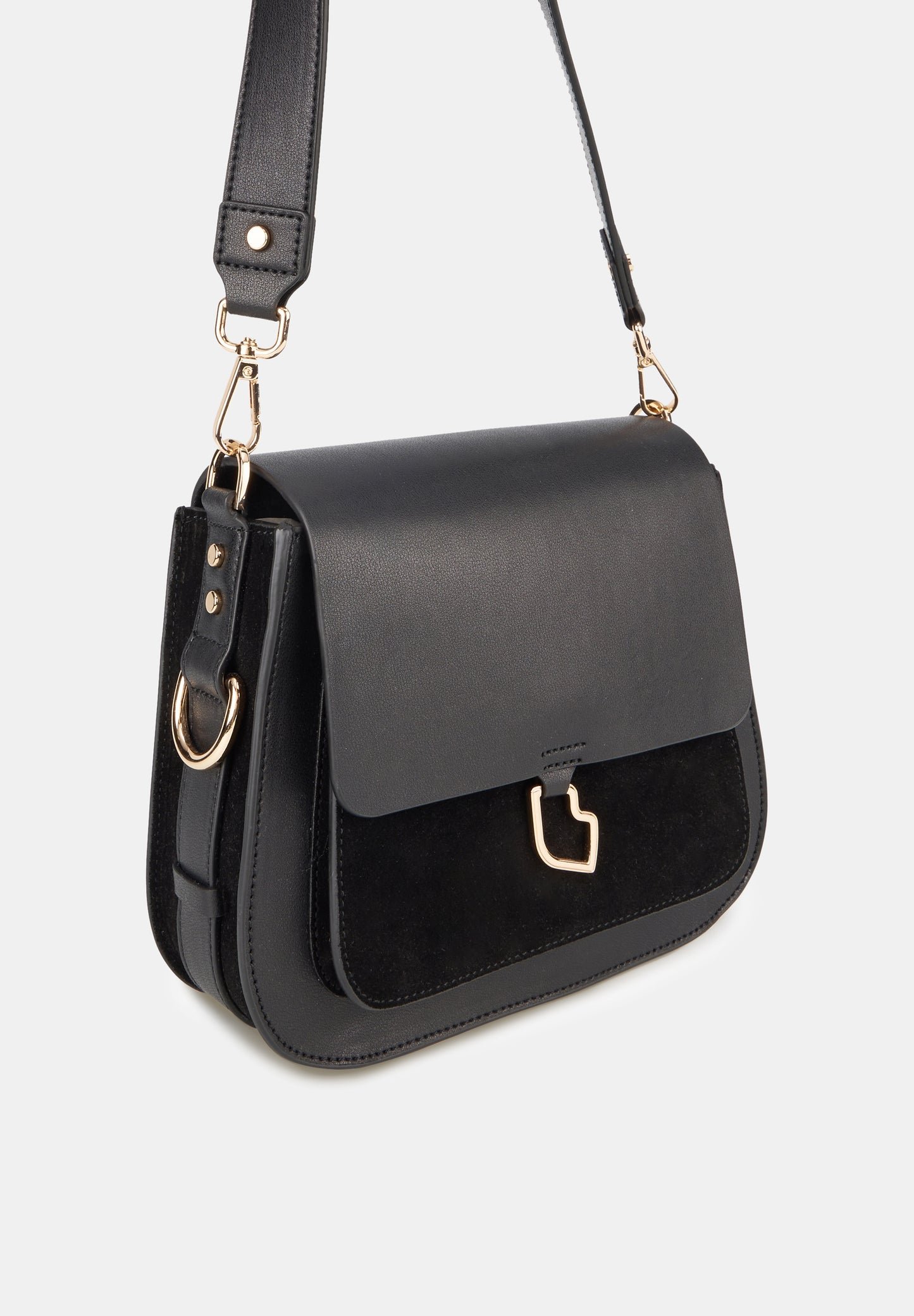 Leather shoulder bag BONS BAISERS PARIS Black