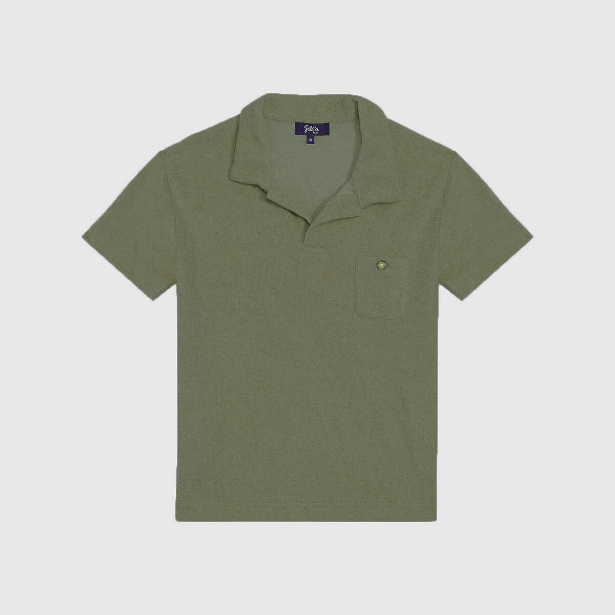 Terry cloth polo GILI'S Khaki