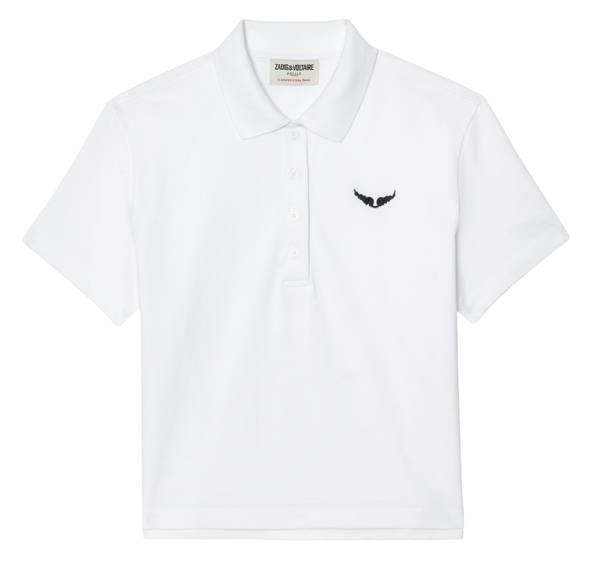Polo court en coton ZADIG&VOLTAIRE Blanc