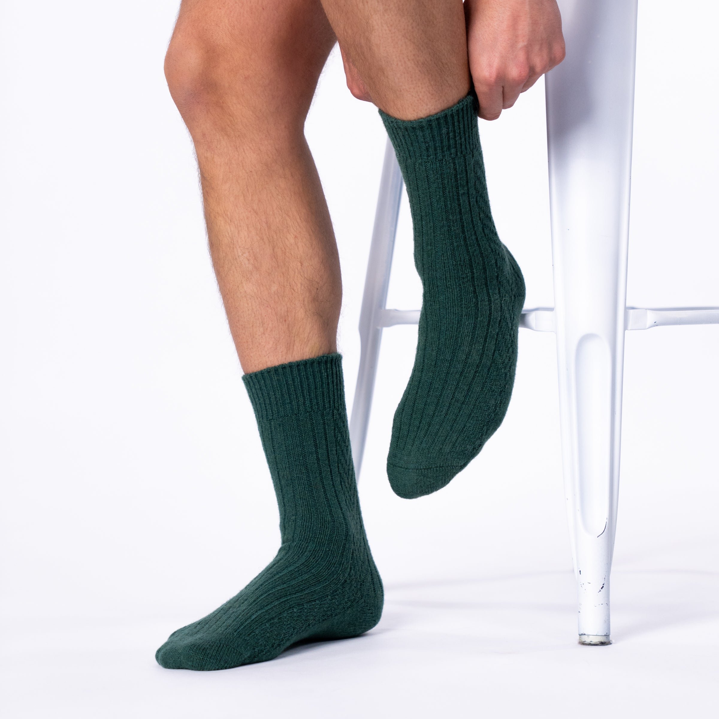 Wool socks BILLYBELT Green
