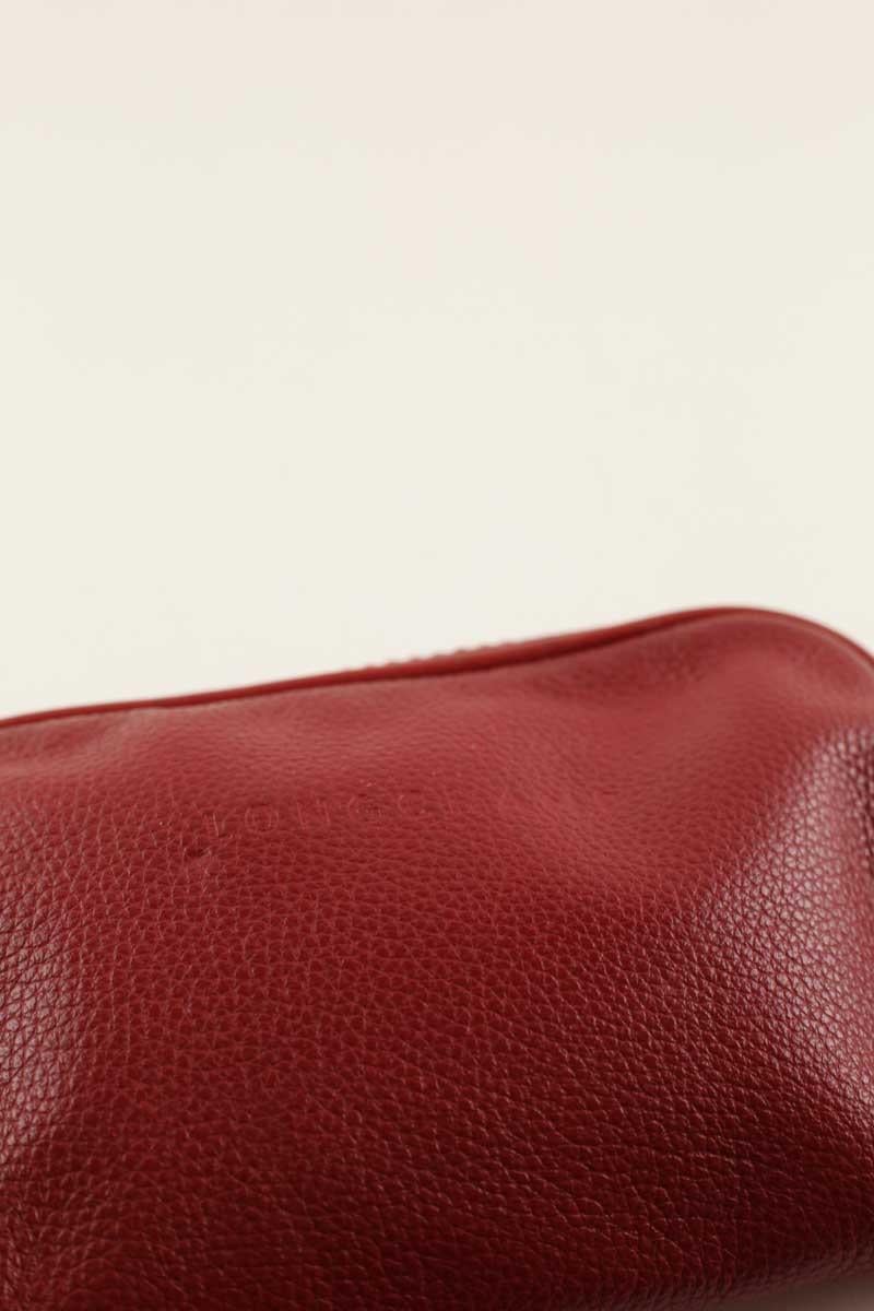 Leather waist bag LONGCHAMP - Seconde Main Red