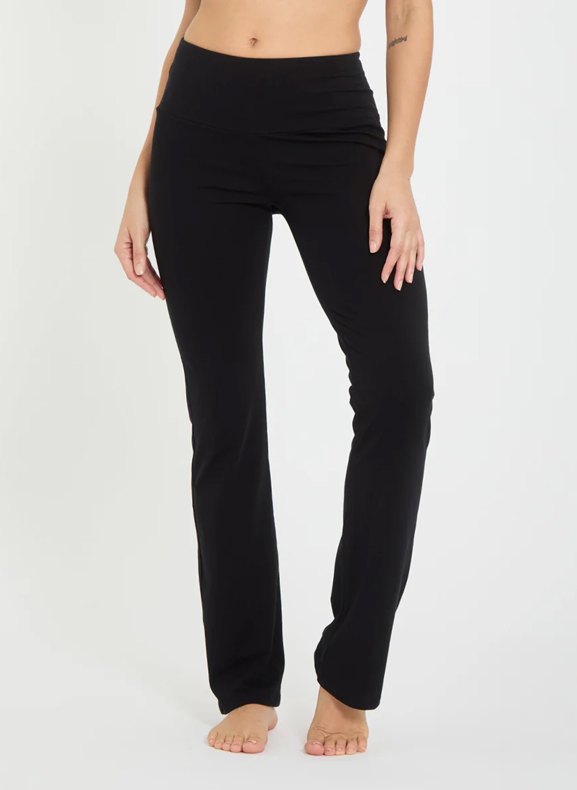 Legging uni taille haute élastiqué YOGA SEARCHER Noir
