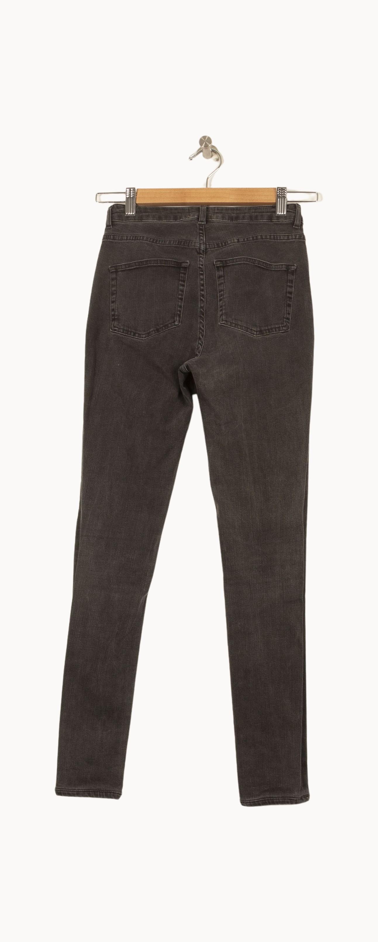 Cropped slim jeans with studs ACNE STUDIOS - Seconde Main Grey