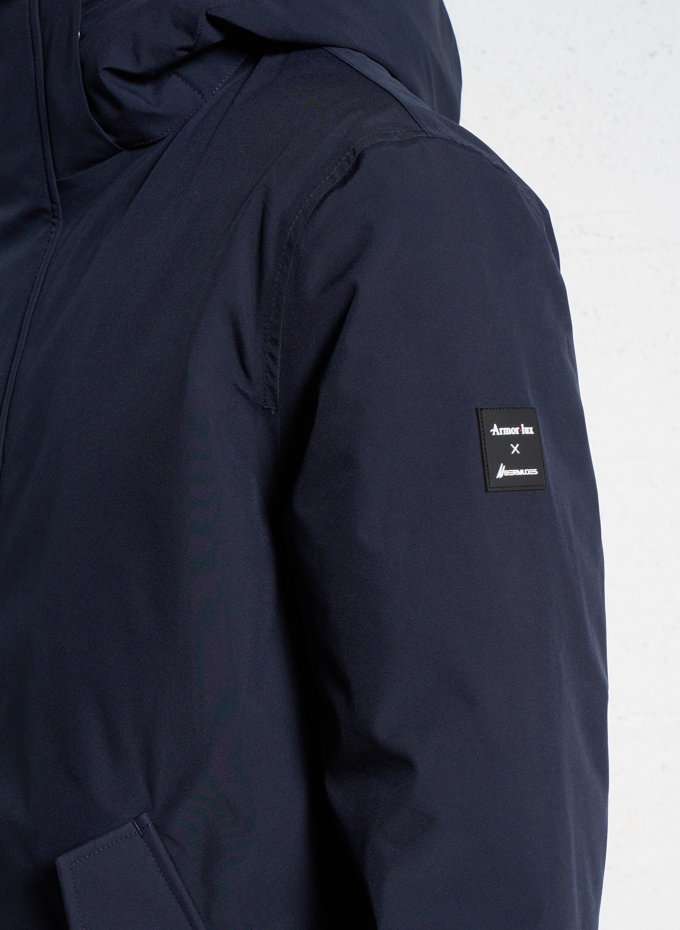 Parka imperméable col montant ARMOR LUX Bleu