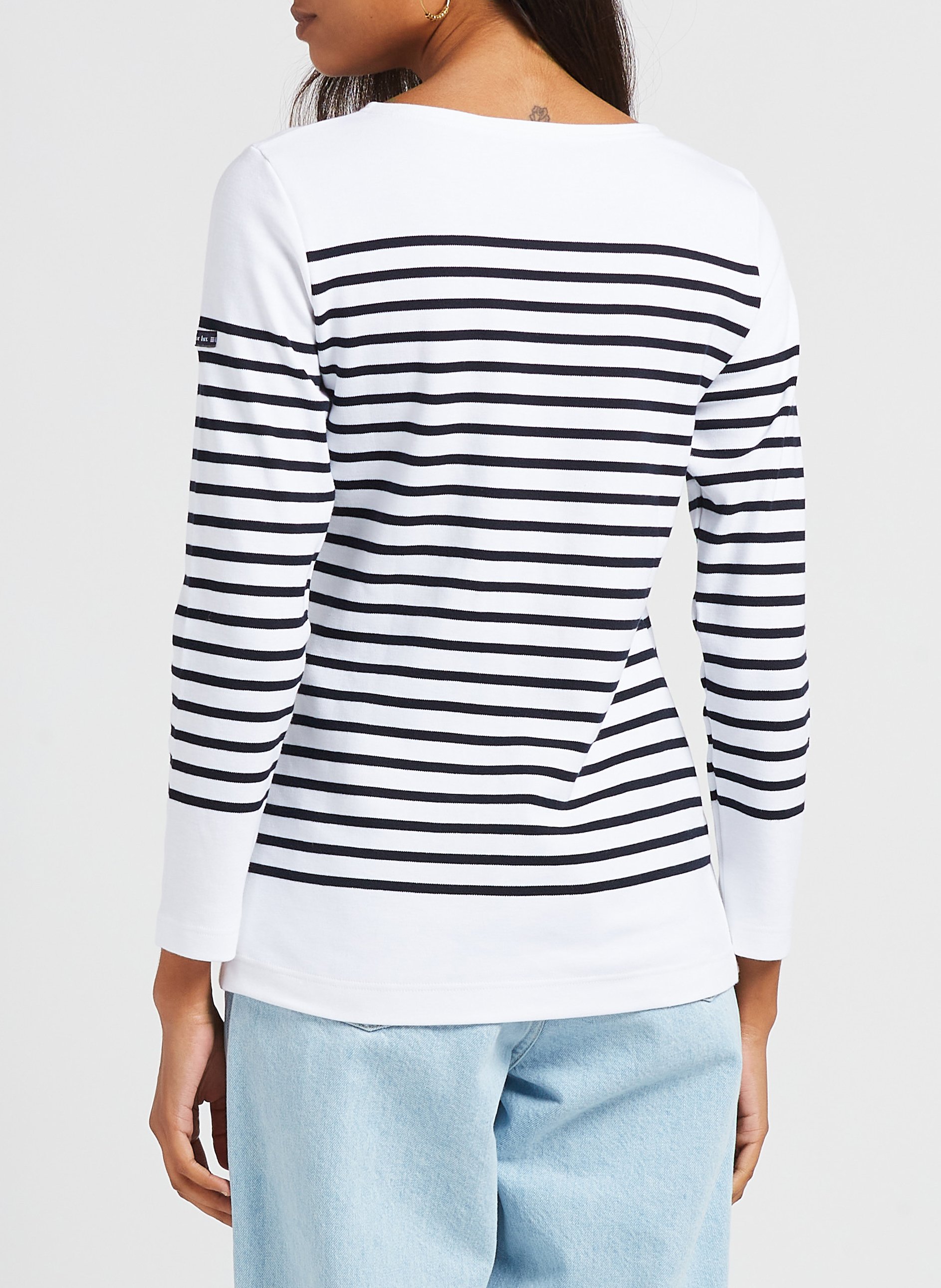 Matrosenshirt aus Jersey mit U-Boot-Ausschnitt ARMOR LUX Weiss