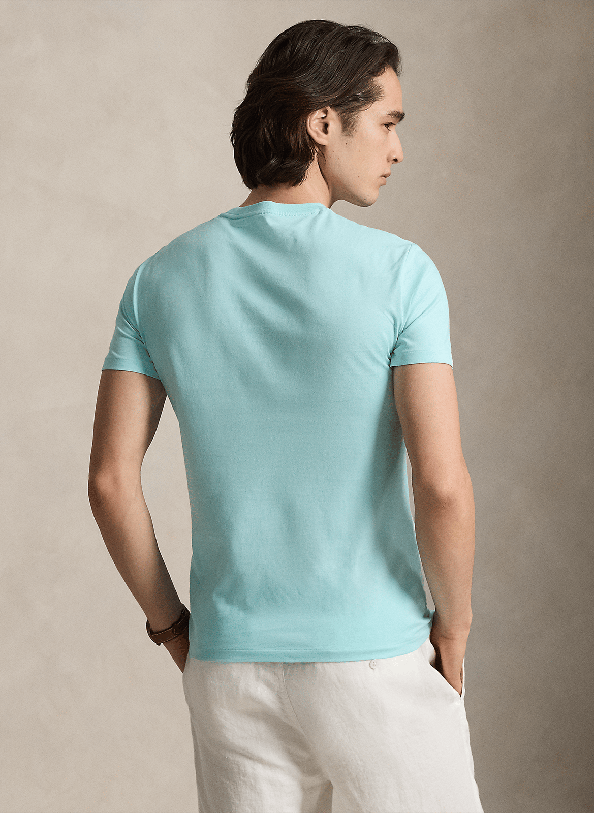 Slim-fit cotton T-shirt POLO RALPH LAUREN Blue