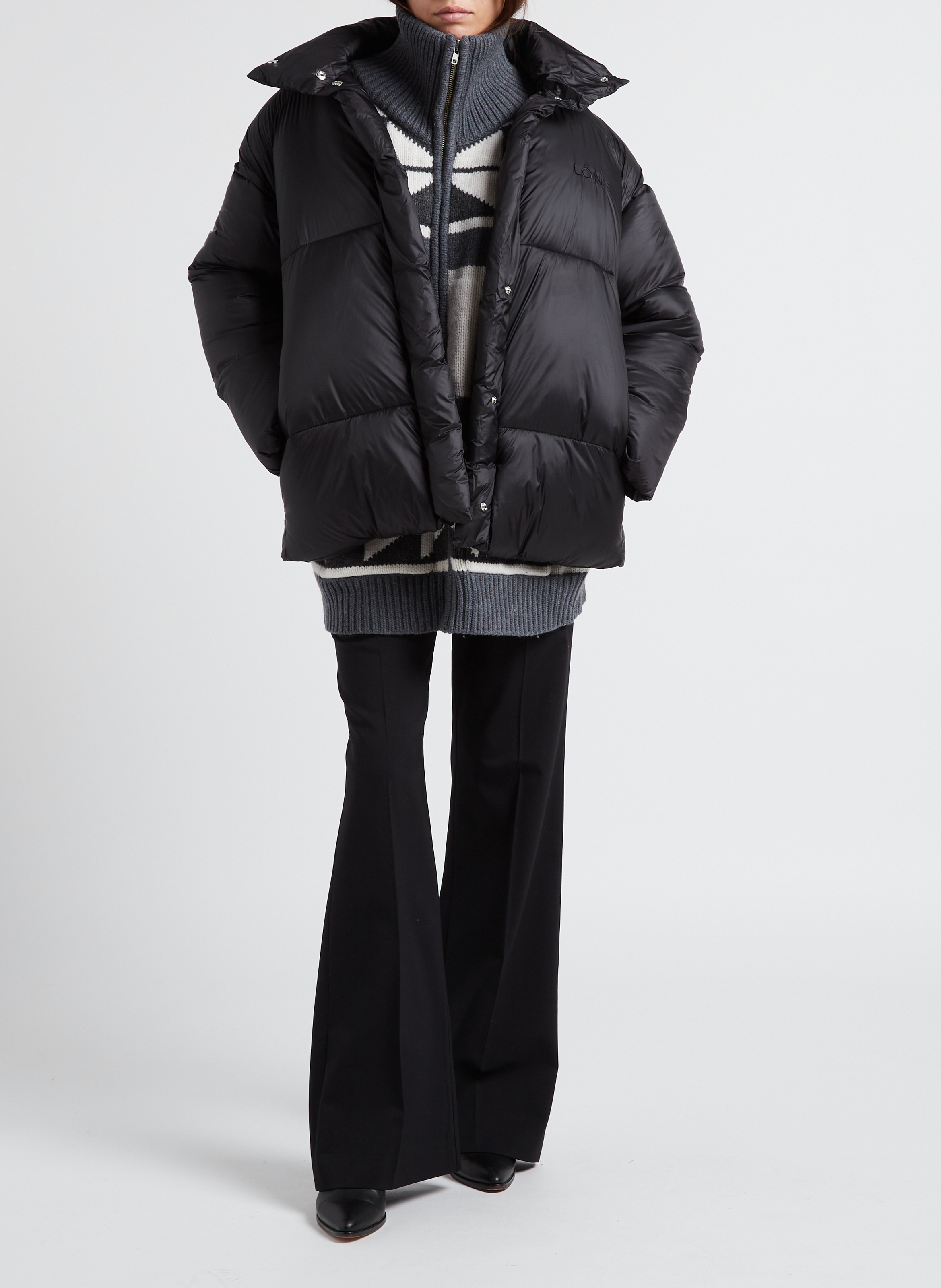 Steppjacke mit Stehkragen MARGAUX LONNBERG Schwarz