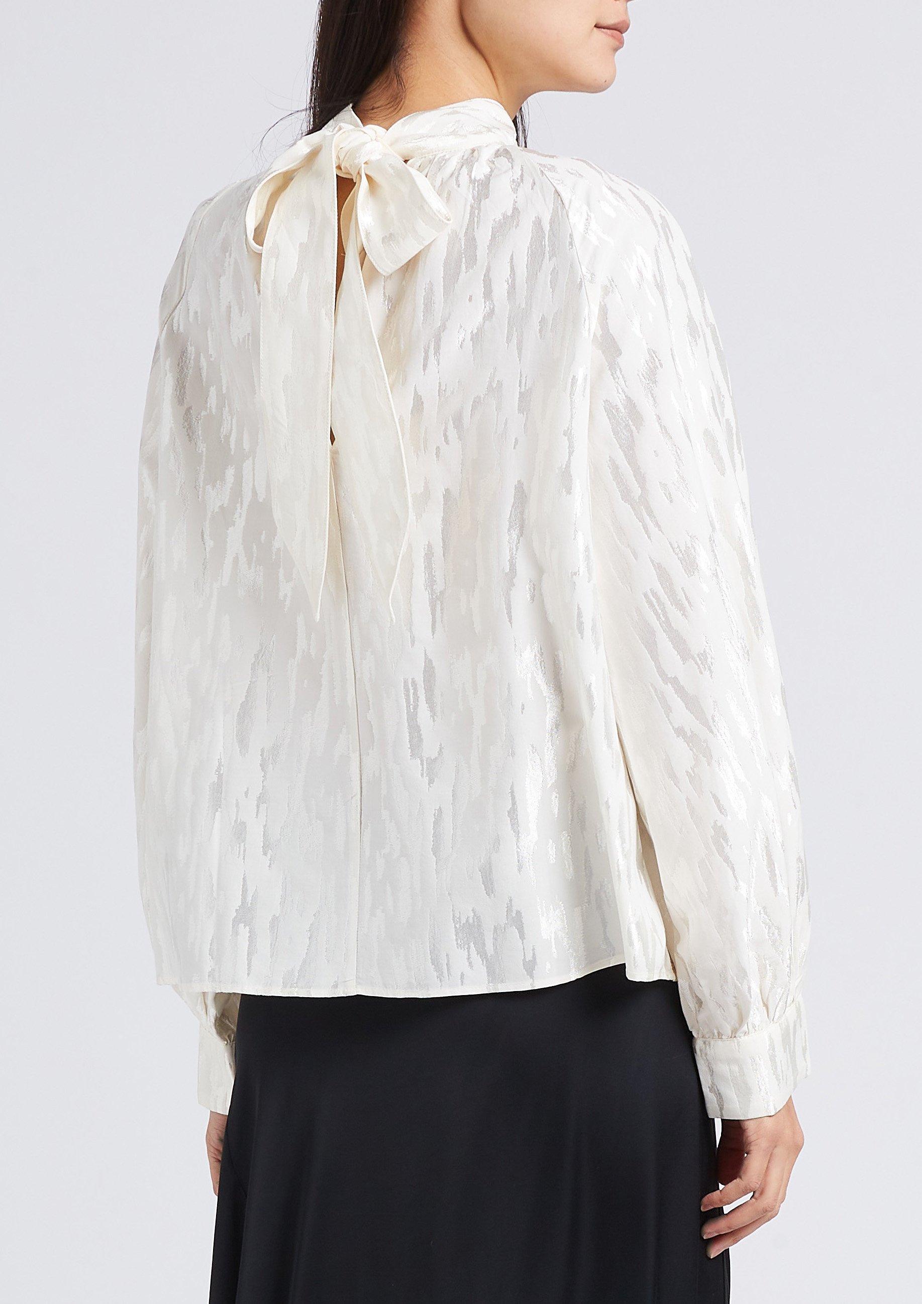 Top ample col V nouable SAMSOE SAMSOE Beige