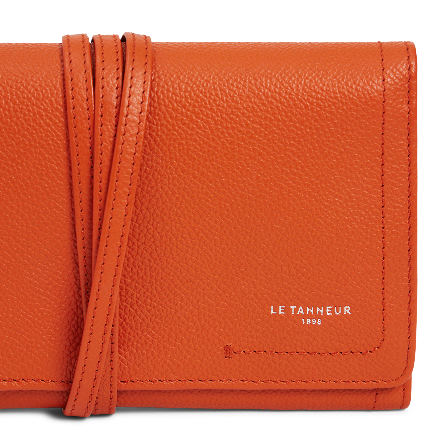 Etui für Schmuck aus Leder LE TANNEUR Orange