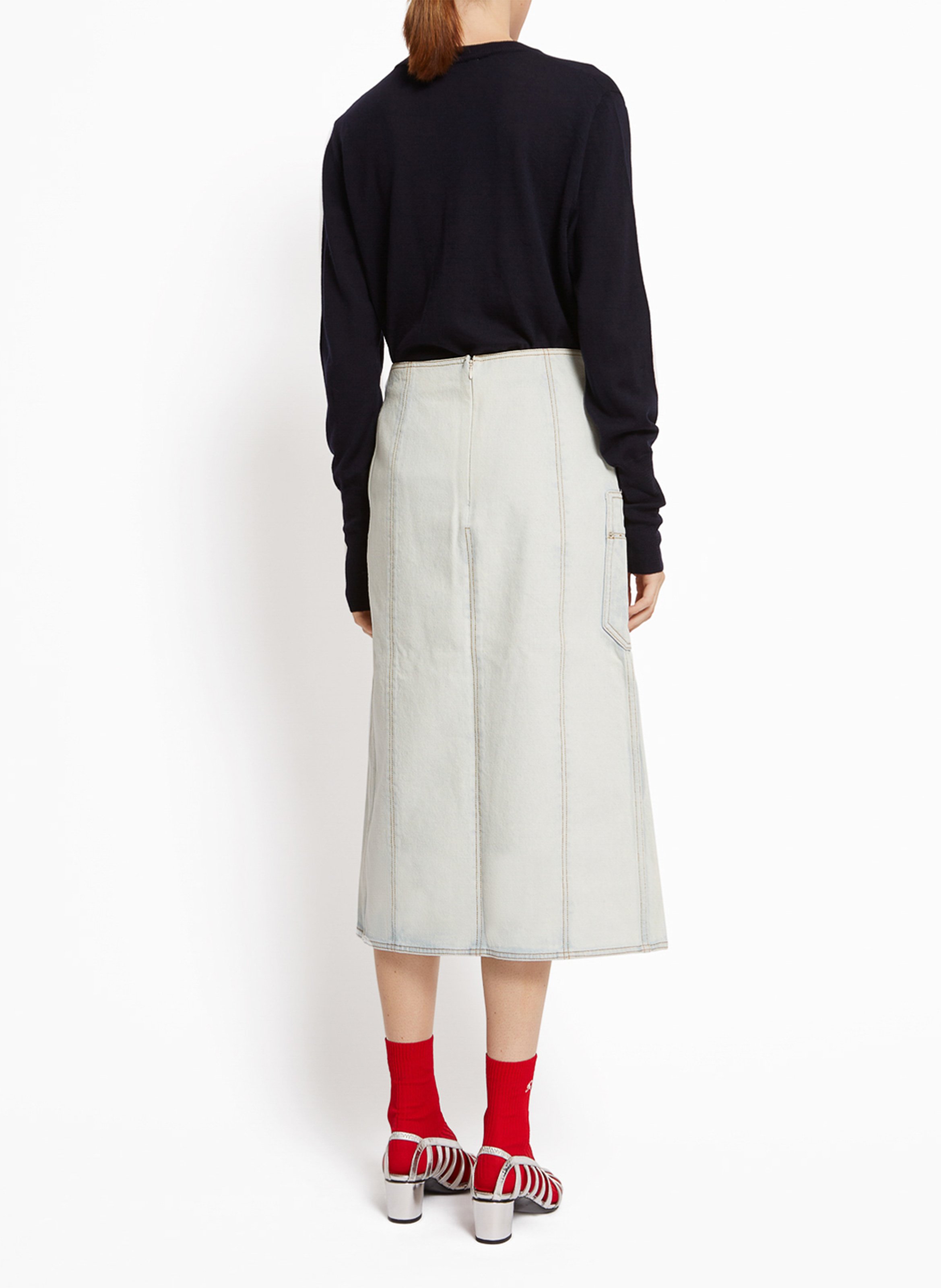 Midi-Jeansrock ROSEANNA Blau