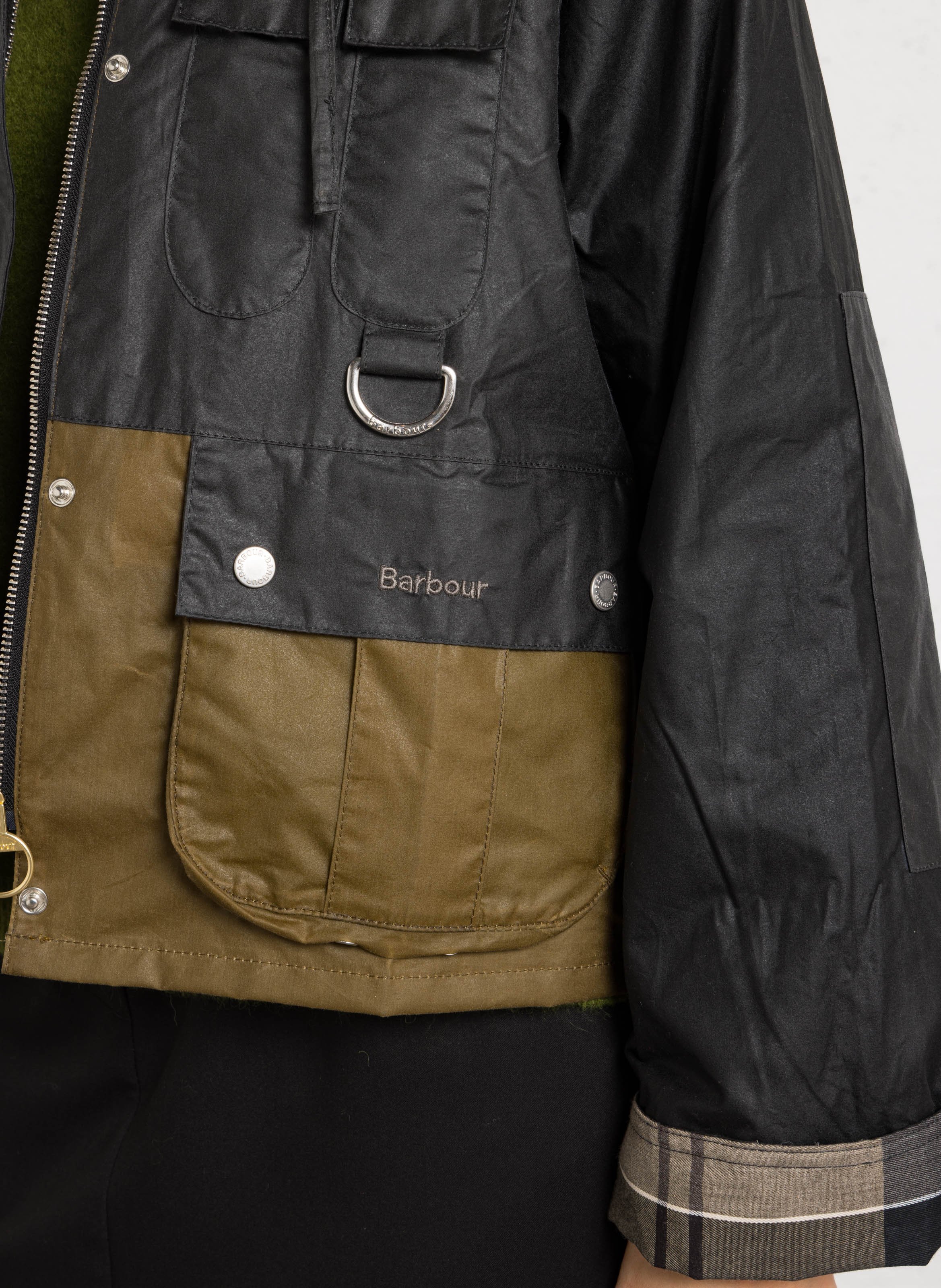 Jasje met klassieke kraag en capuchon BARBOUR Zwart