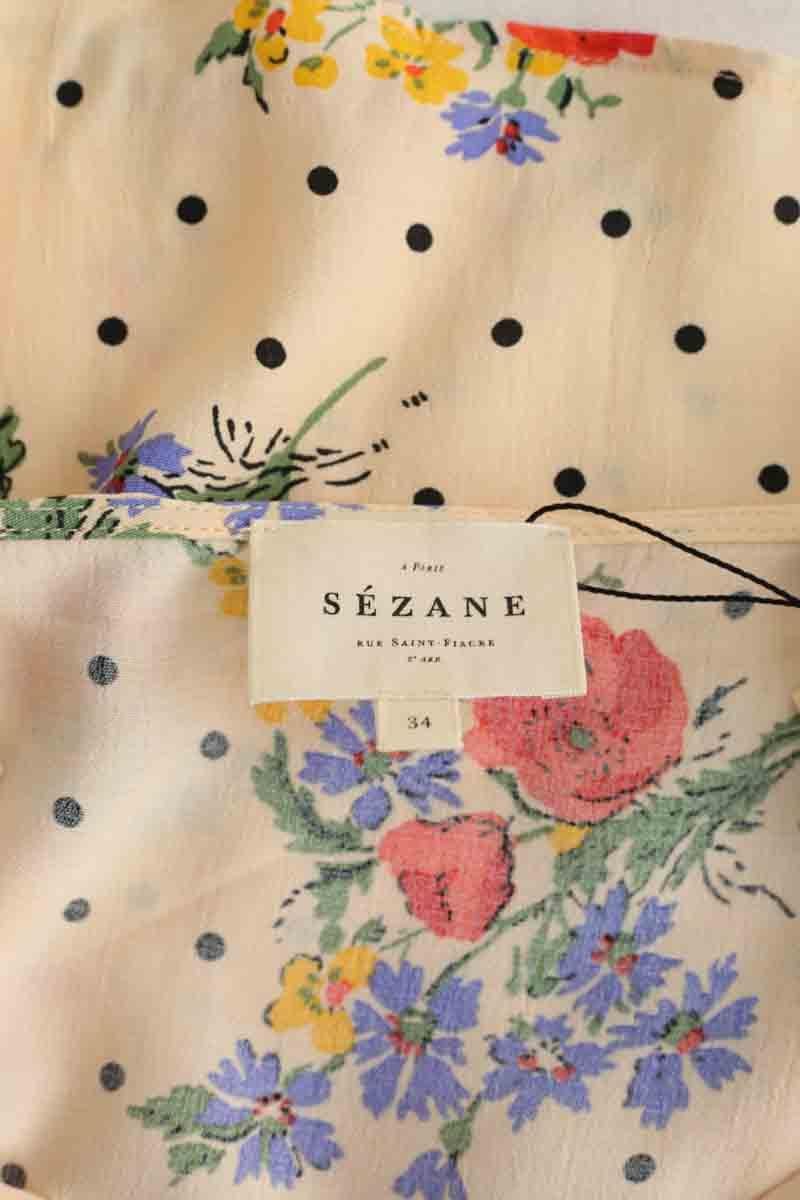 Azawood sleeveless top SEZANE - Seconde main Beige