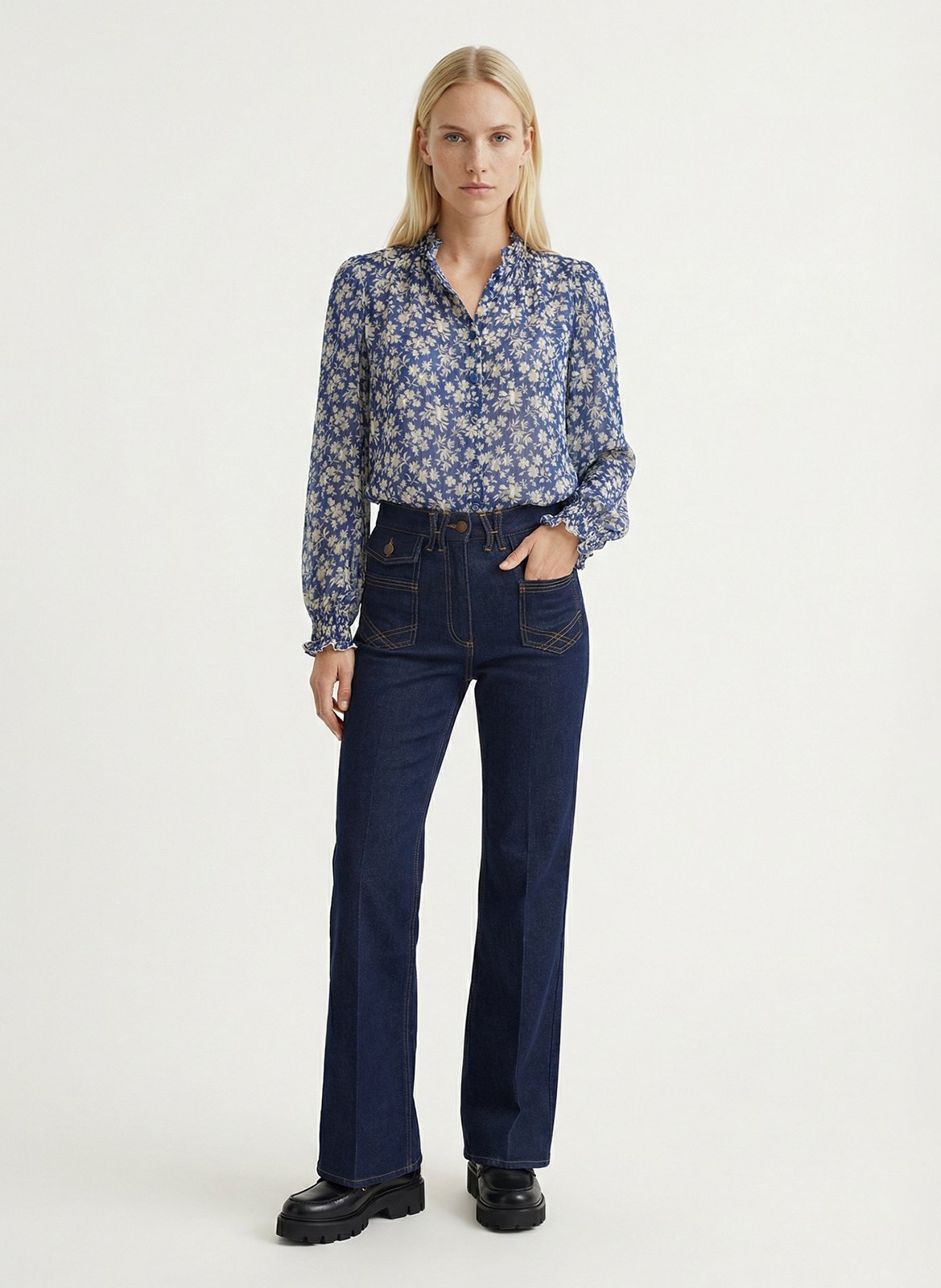 High-neck shirt  GERARD DAREL Blue