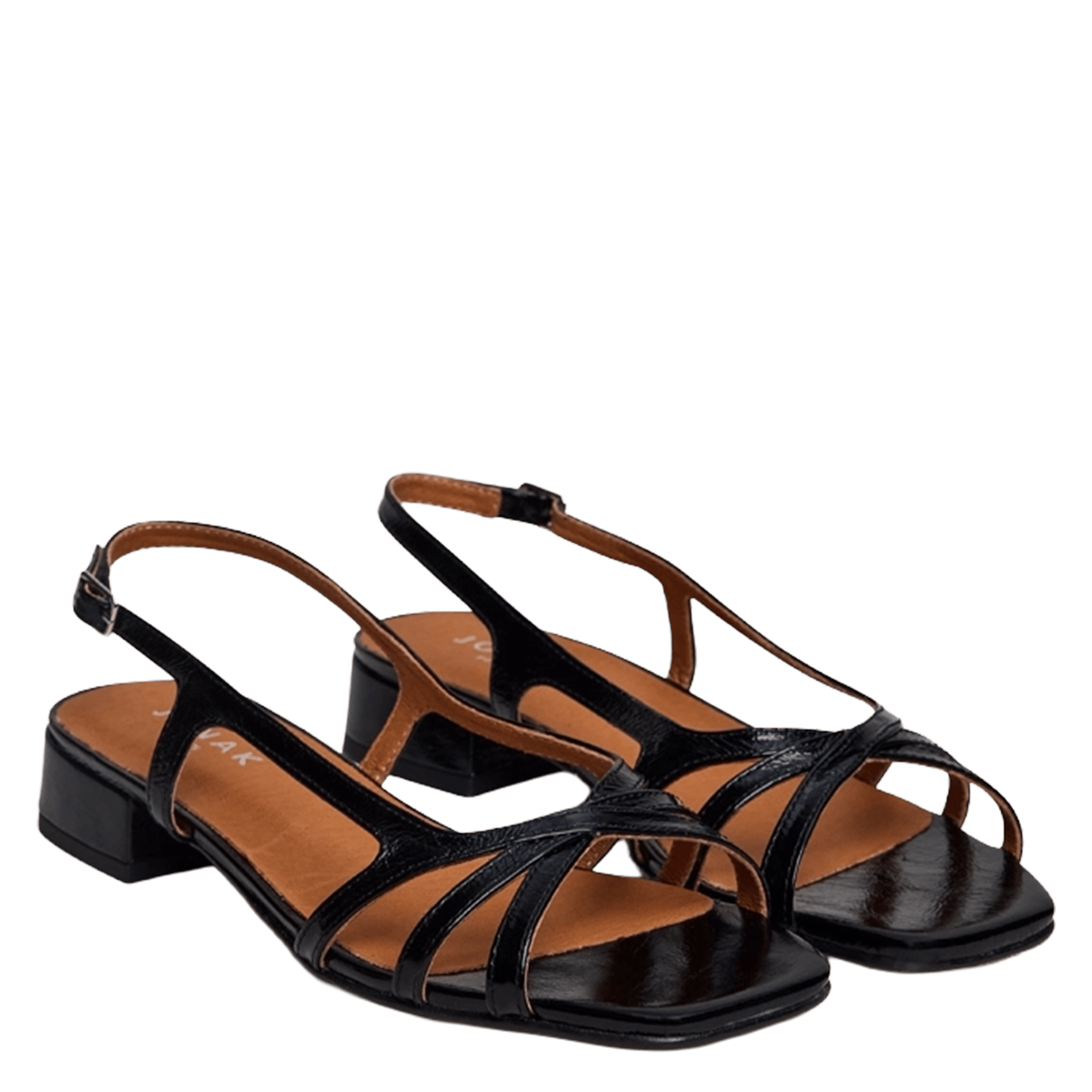 Alice - Ledersandalen mit Absatz JONAK Schwarz