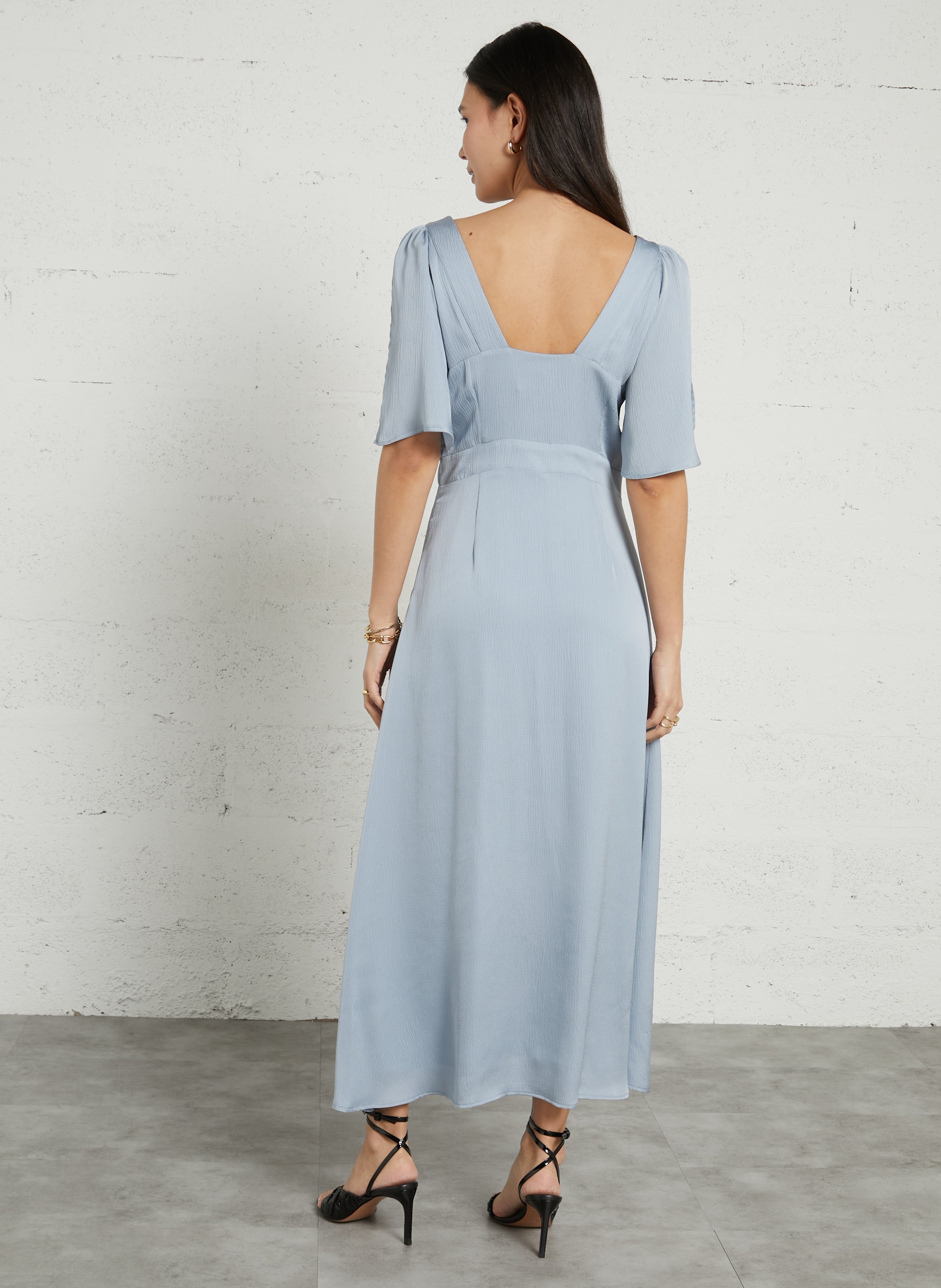 Long flared dress MAISON 123 Blue