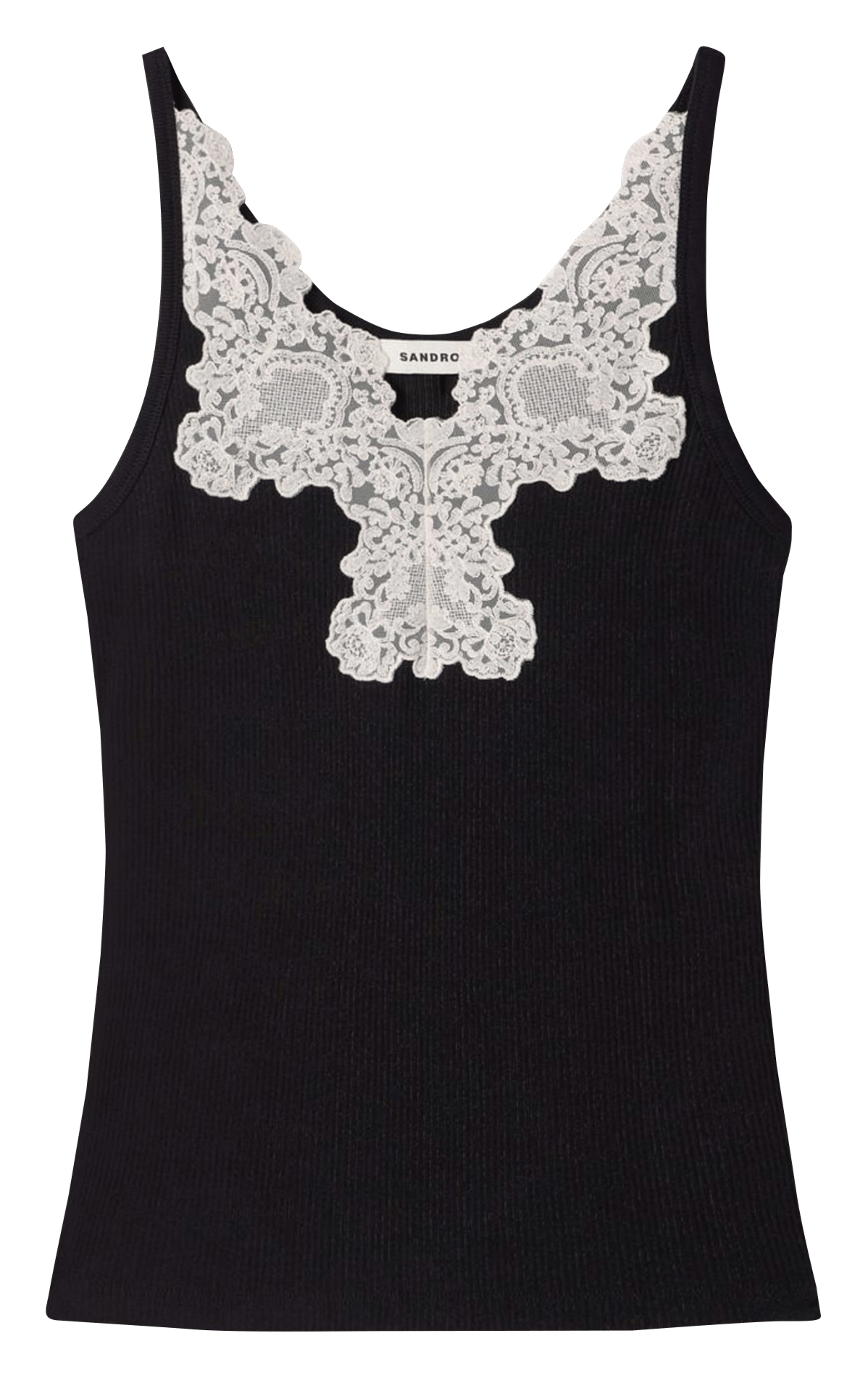 Top sans manches  SANDRO Noir
