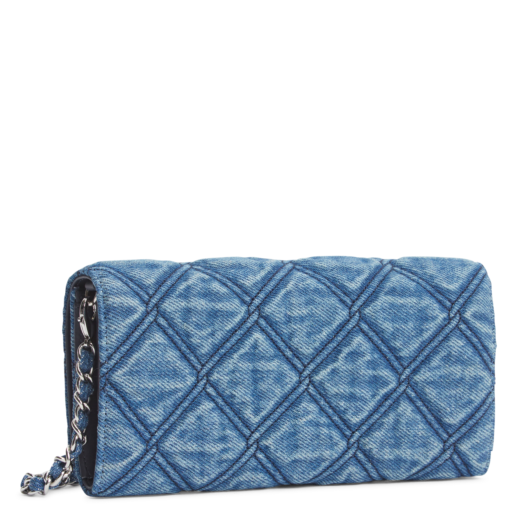 Gewatteerde denim portemonnee TOMMY HILFIGER Blauw