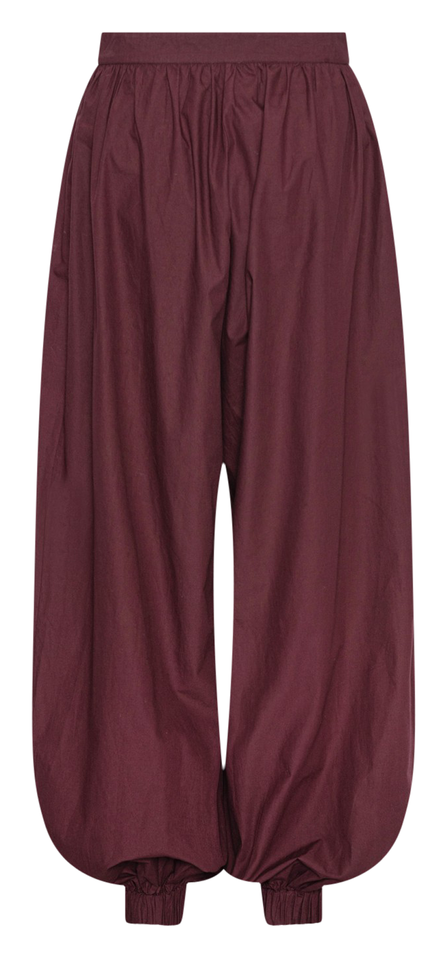 Wijde broek van biokatoen ROTATE Bruin
