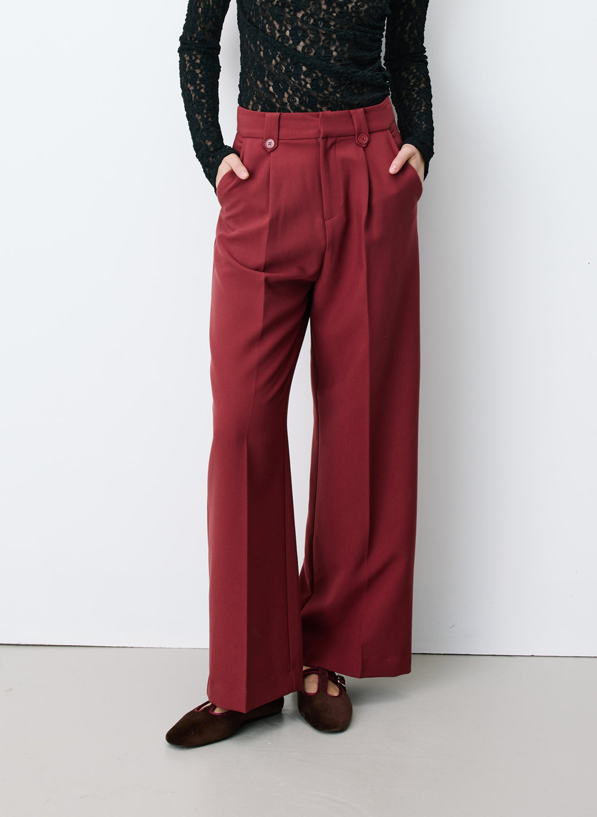 Rechte pantalon voor dameskostuum GRACE ET MILA