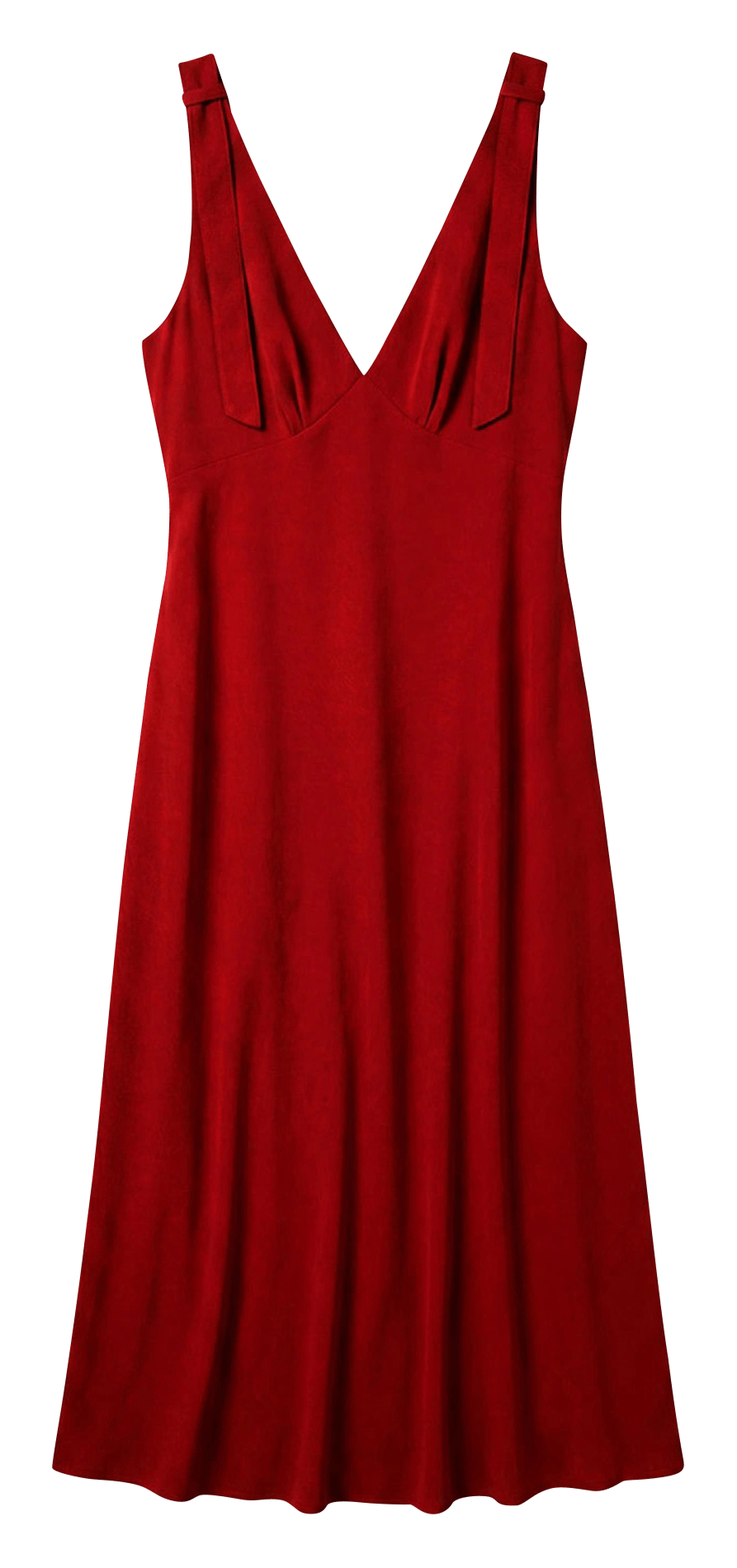 Robe débardeur col V TARA JARMON Rouge