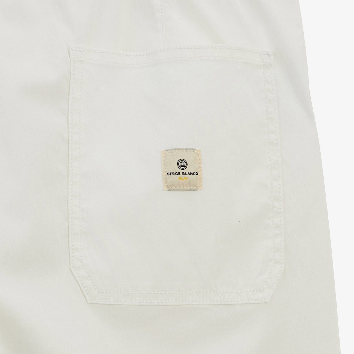 Elastic Waist Bermuda SERGE BLANCO White