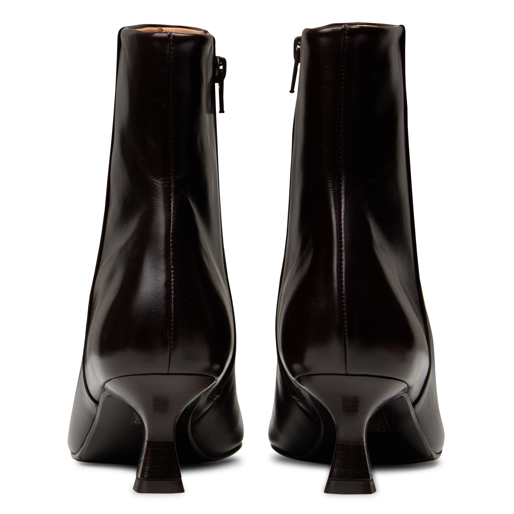 Leather mid-calf boots with pointed toe BILLI BI Brown
