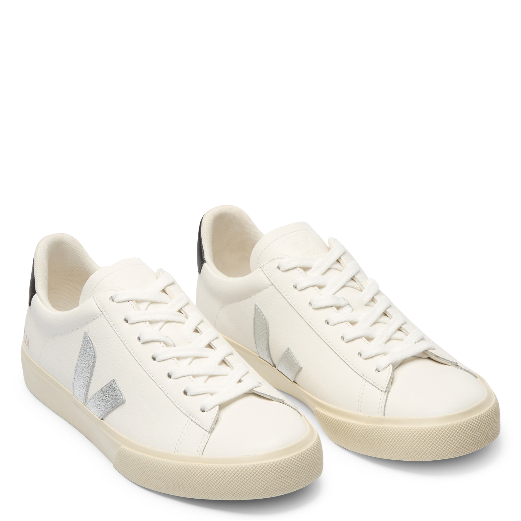 Niedrige Sneaker im Material-Mix VEJA Weiss